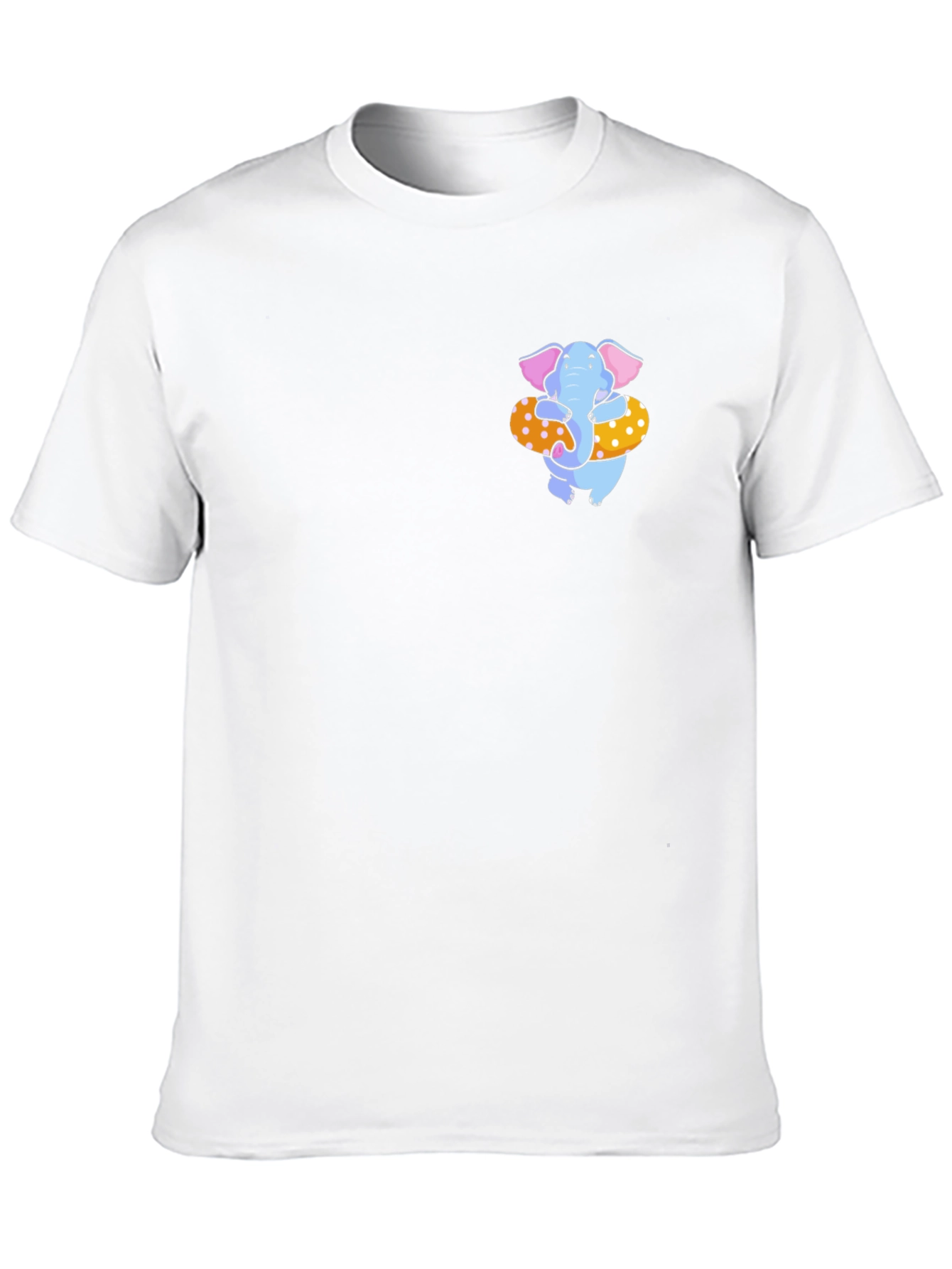 Black Elephant in Float T-Shirt - Soft Cotton Blend view 10