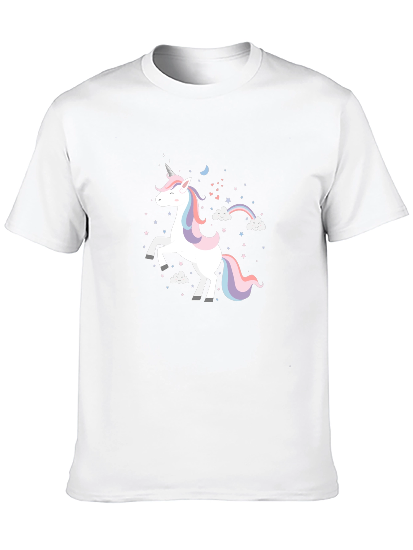 Black Unicorn Graphic Tee - Black Cotton Casual Shirt view 10