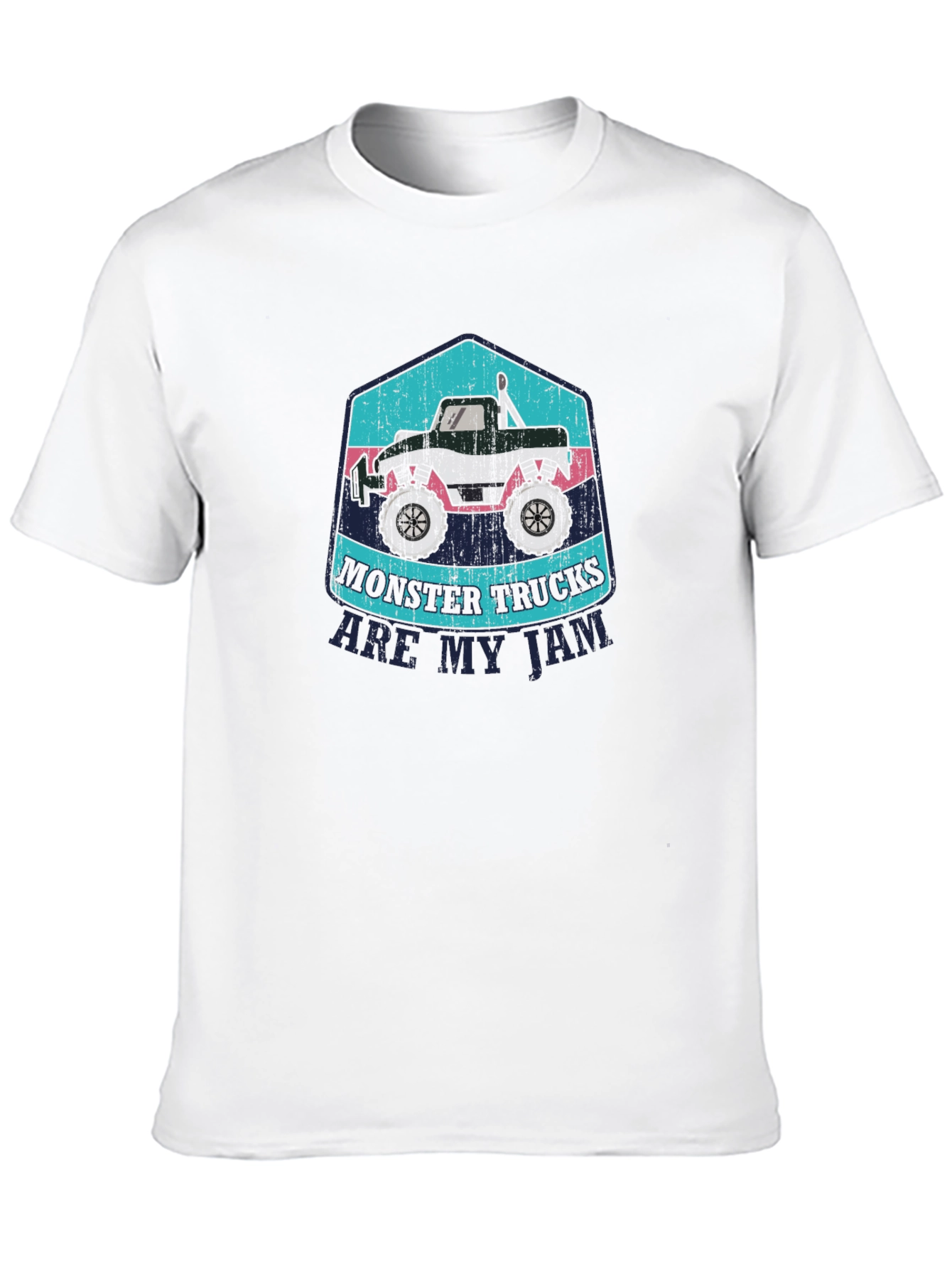 Black Monster Trucks Are My Jam Tee view 10