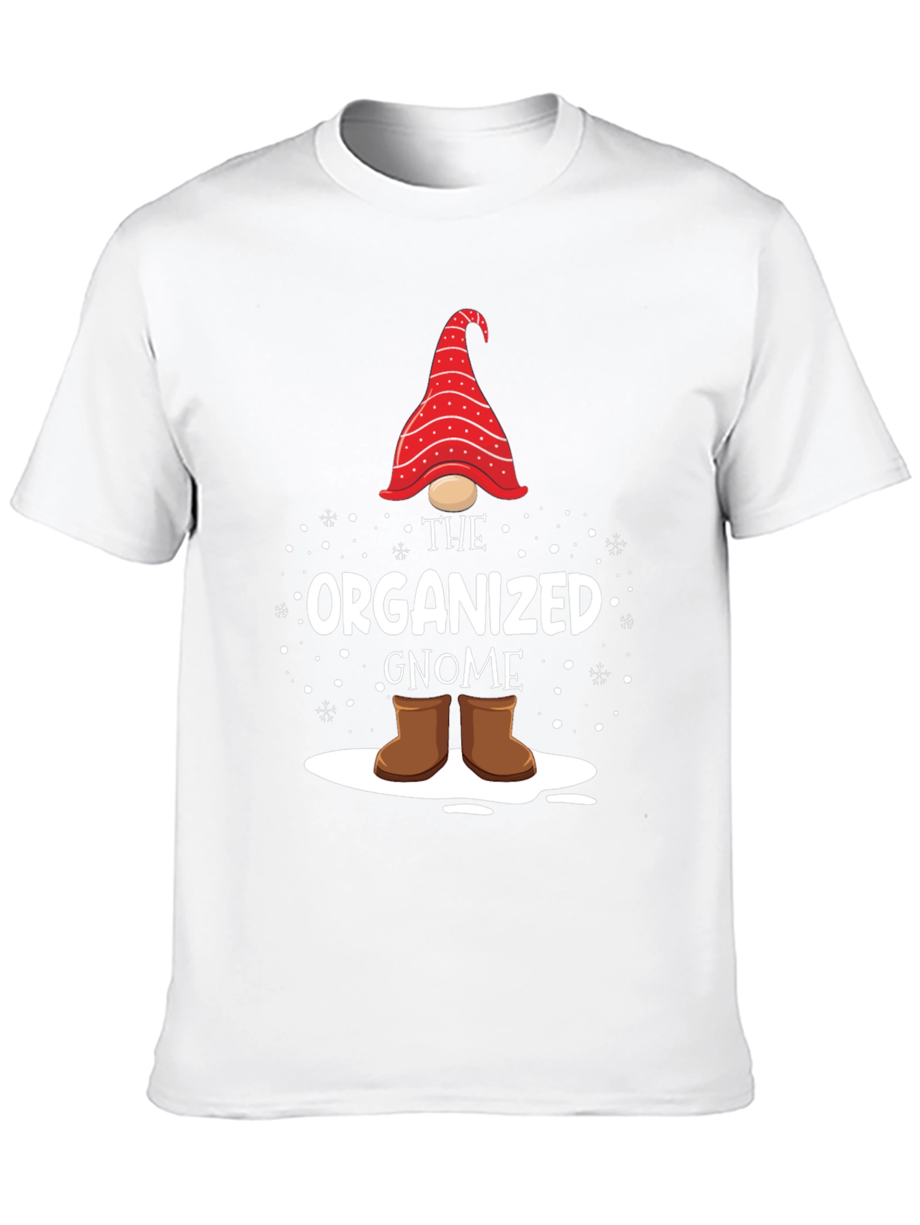 Black Organized Gnome Graphic T-Shirt view 10