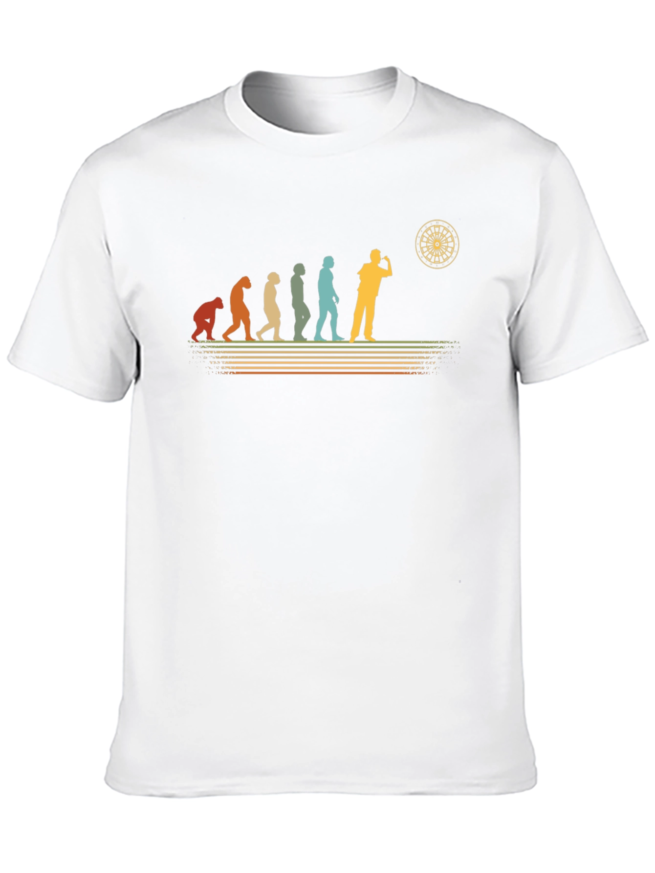 Black Darts Evolution T-Shirt - Throwback Design view 10