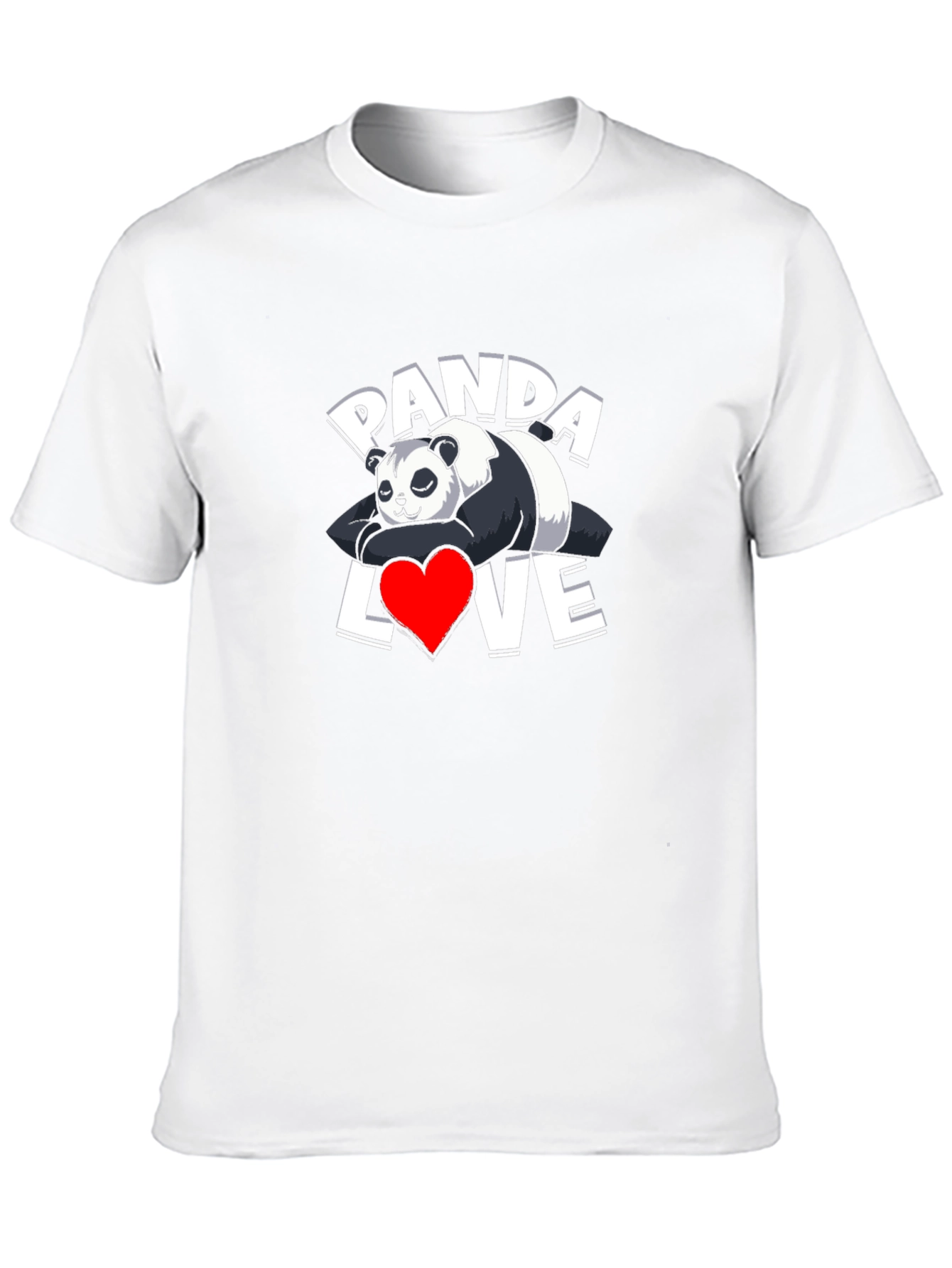 Black Panda Love Graphic T-Shirt - Casual Wear view 10