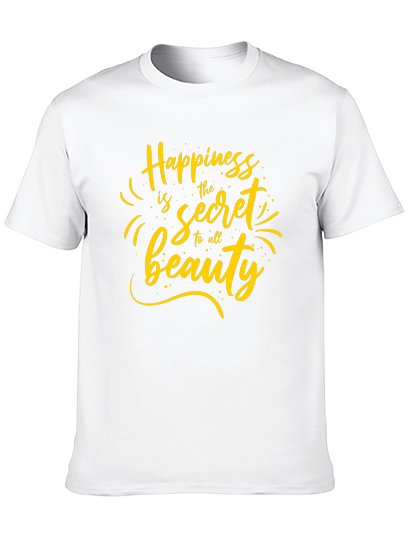 Black Happiness Secret Beauty T-Shirt view 10