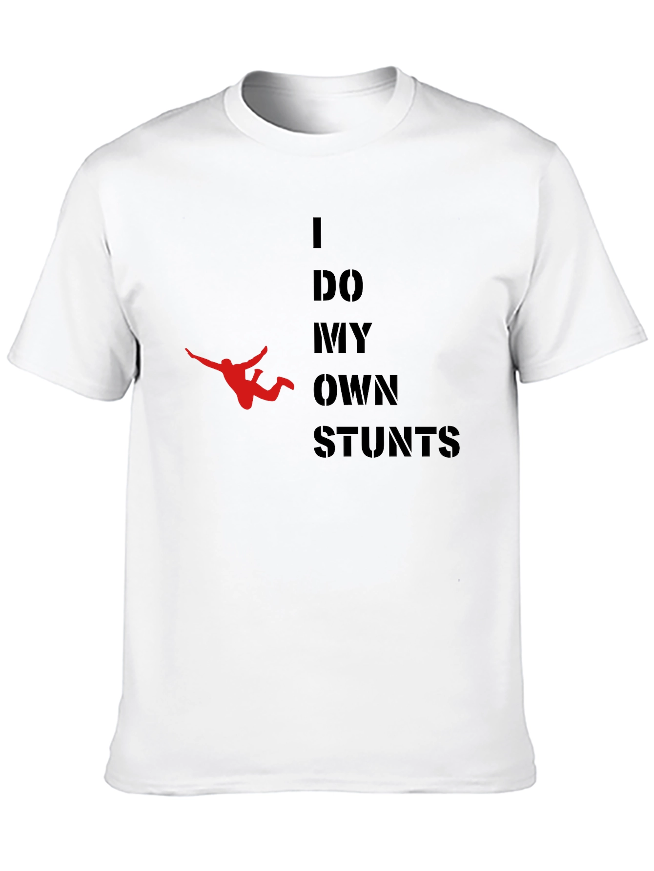 Black I Do My Own Stunts Graphic T-Shirt view 10
