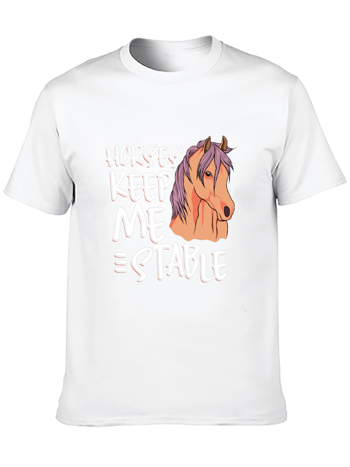 Black Horses Keep Me Stable Graphic T-Shirt view 10