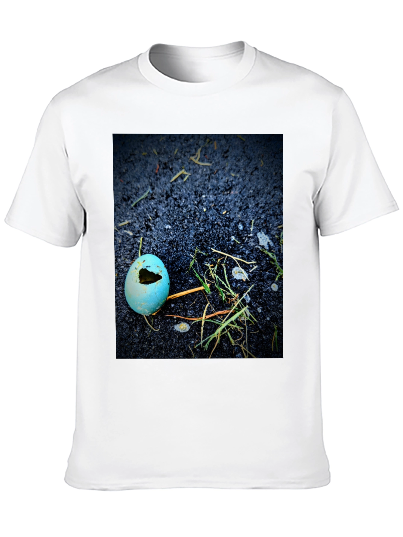 Black Broken Eggshell Graphic T-Shirt view 10