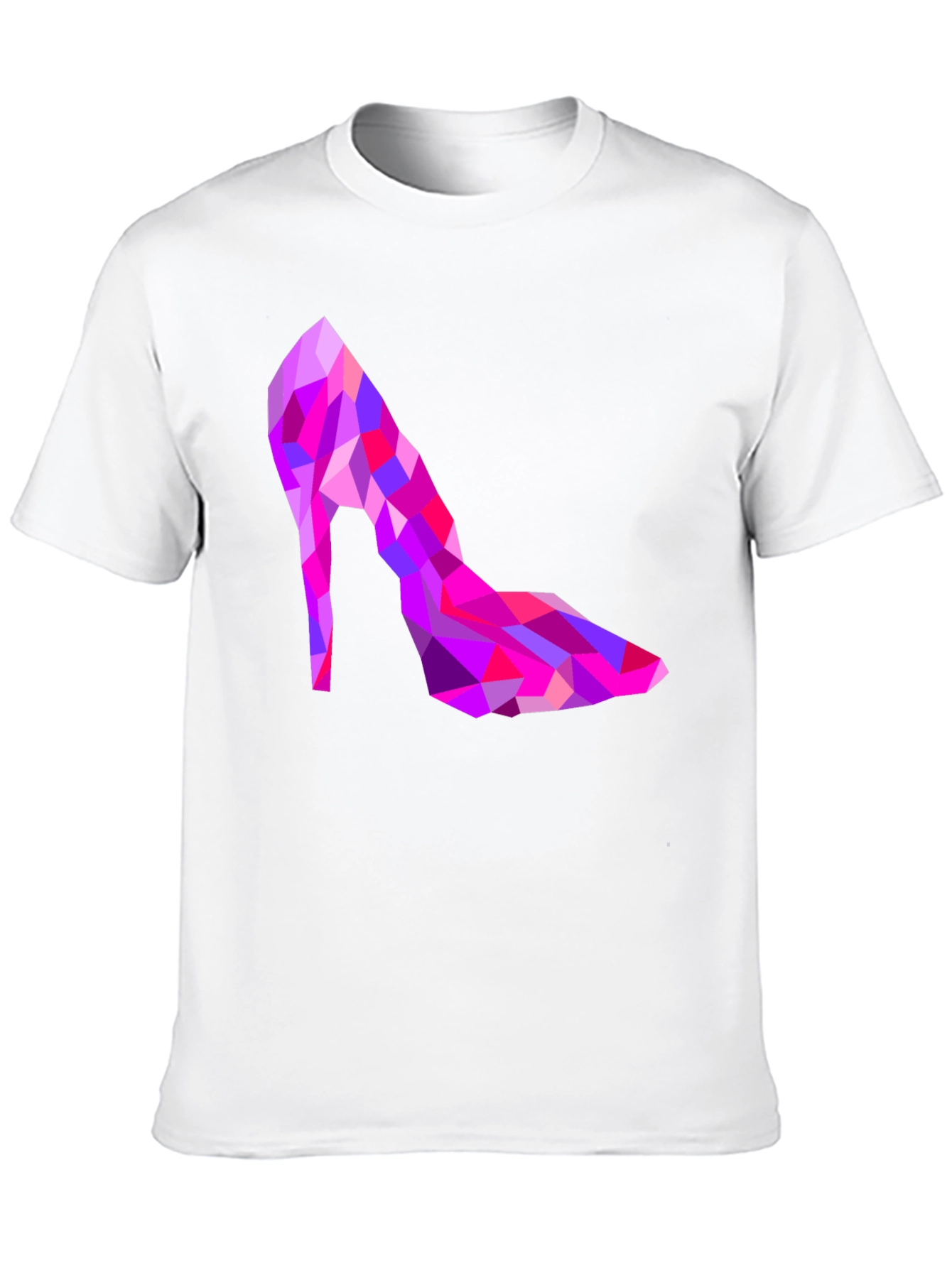 Black Geometric High Heel T-Shirt view 10