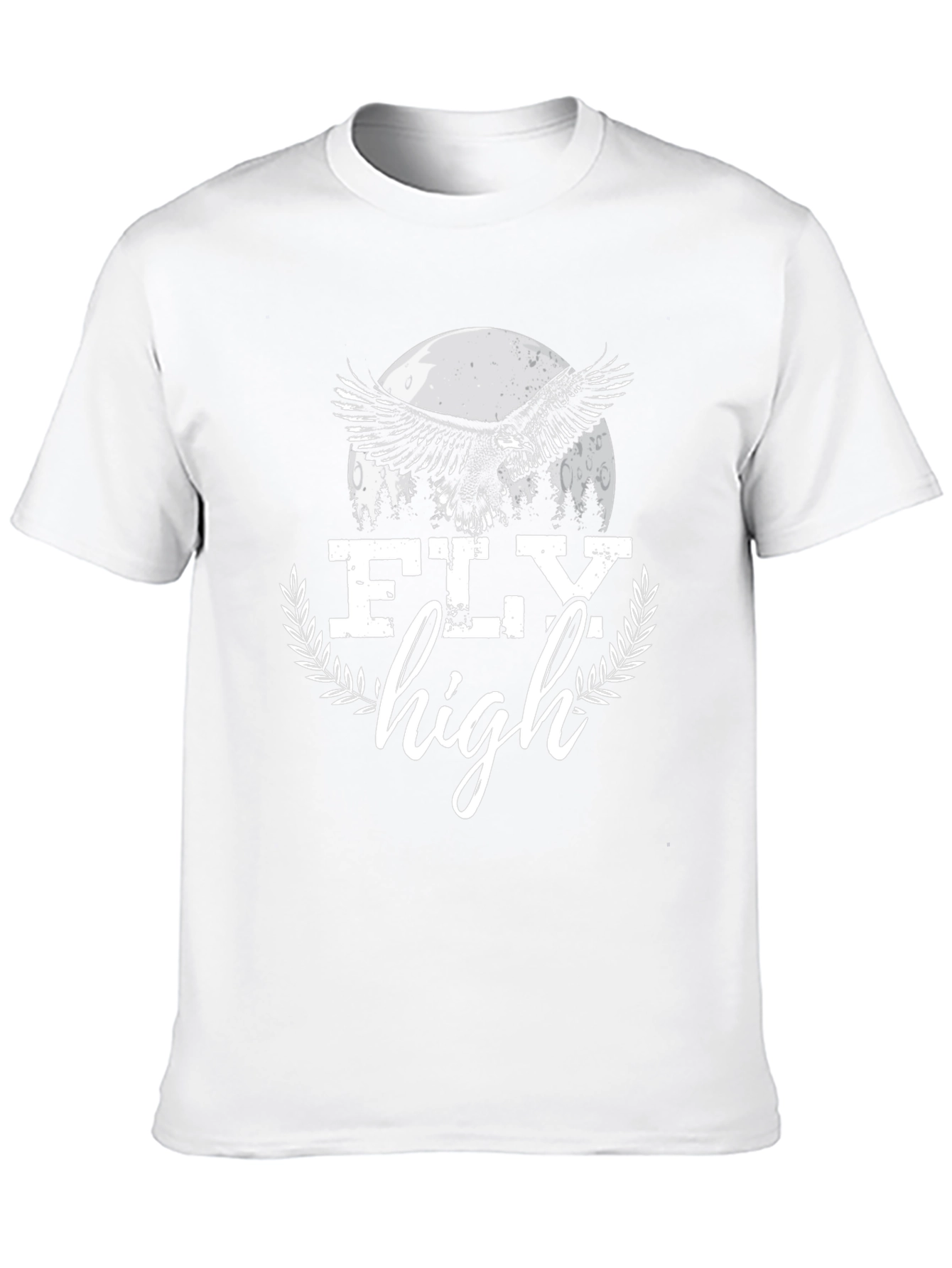 Black Fly High Eagle Graphic Tee - Black Cotton Blend view 10