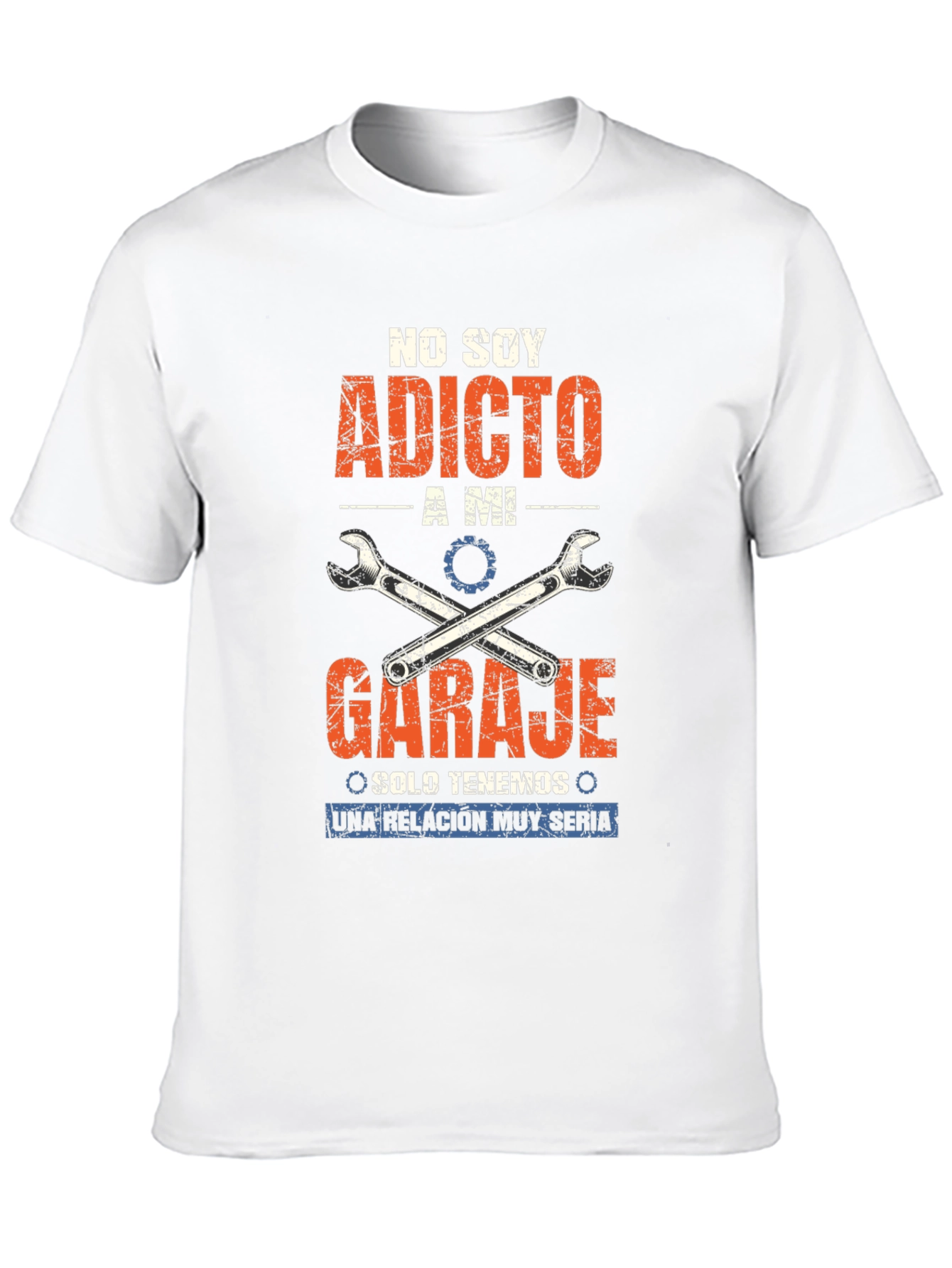 Black Garage Addict T-Shirt - "No Soy Adicto A Mi Garaje" view 10