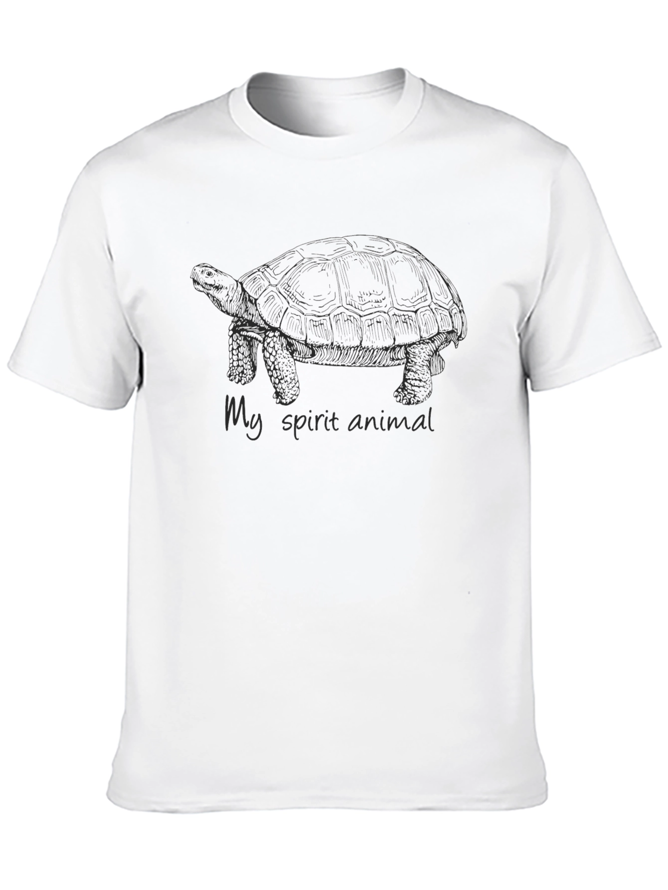 Black My Spirit Animal Turtle T-Shirt - Black view 10