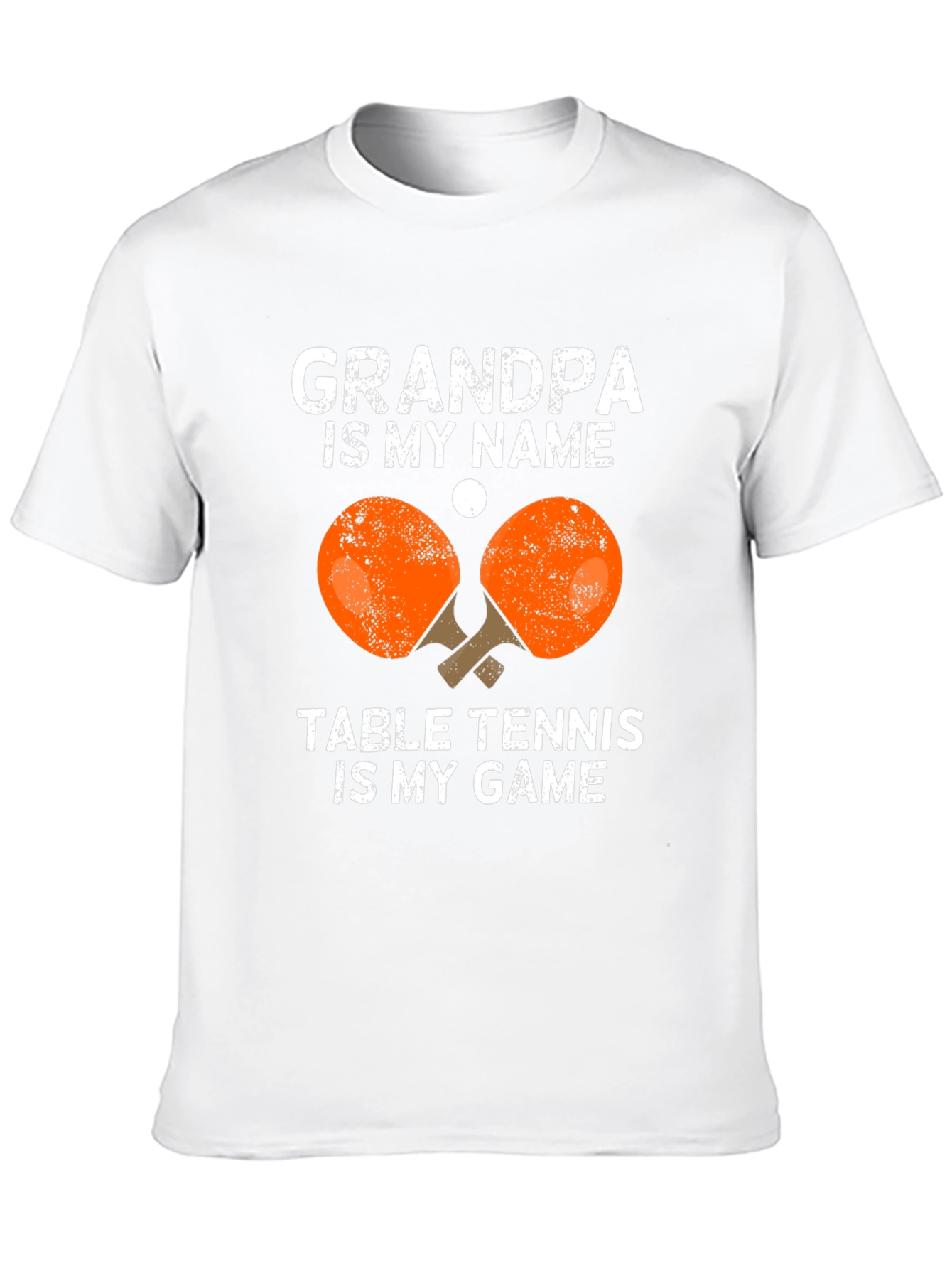 Black Grandpa Table Tennis T-Shirt Funny Graphic Tee view 10