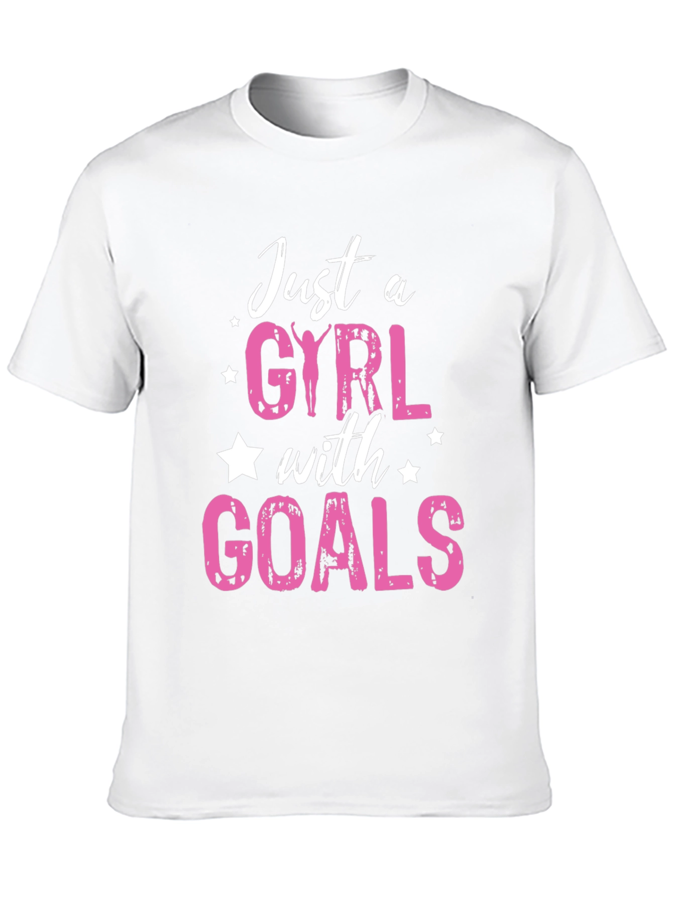 Black Just a Girl with Goals T-Shirt view 10
