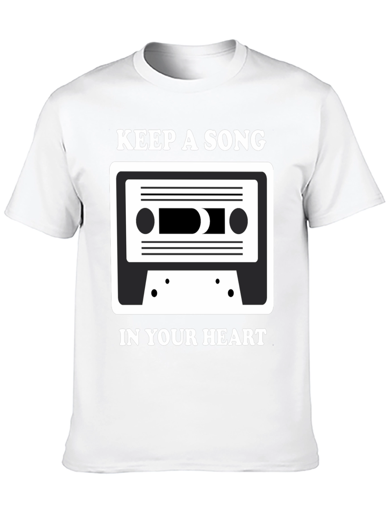 Black Keep A Song T-Shirt: Music Lover Tee view 10