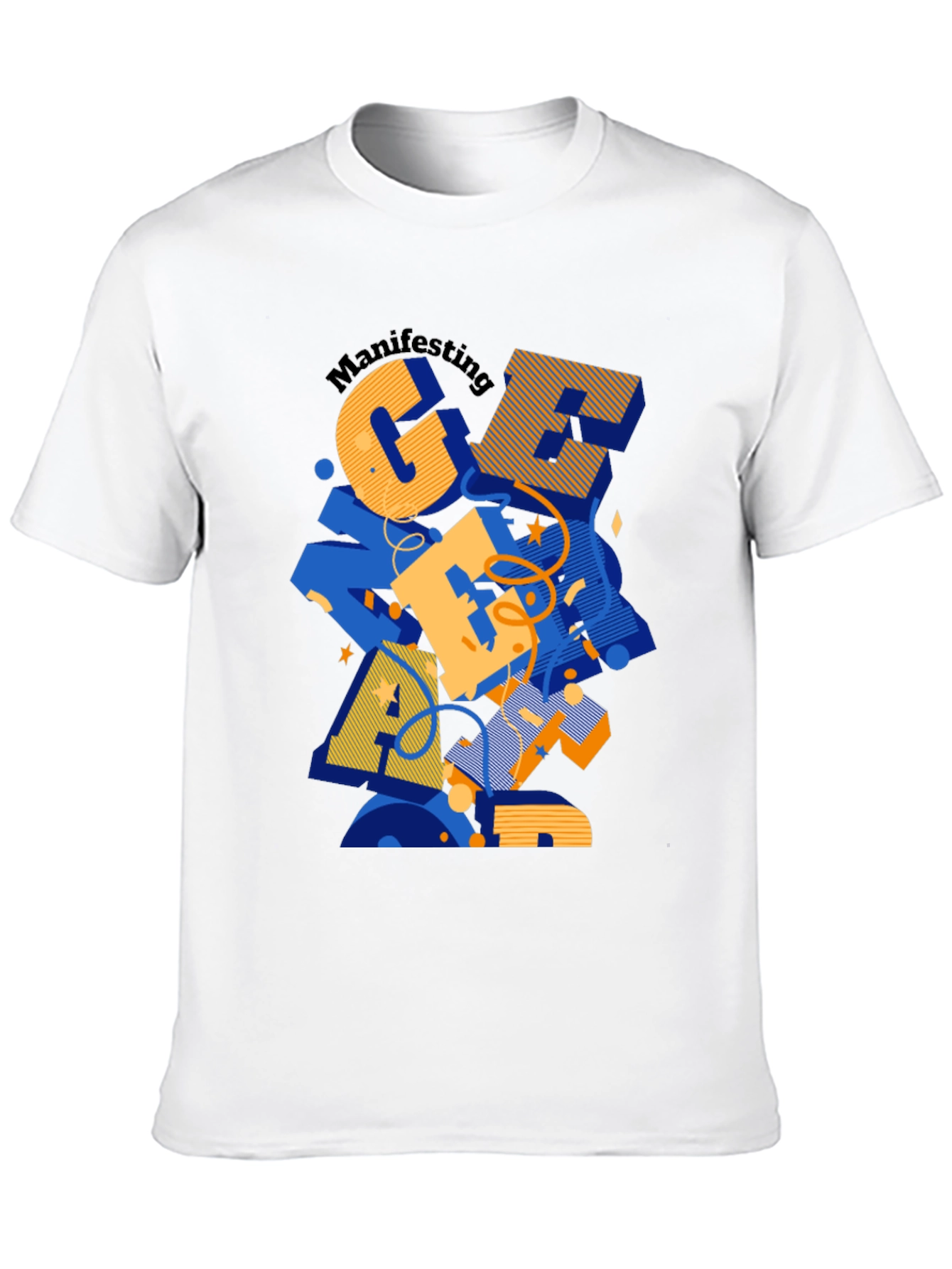 Black Manifesting Great Apparel Black Graphic Tee view 10