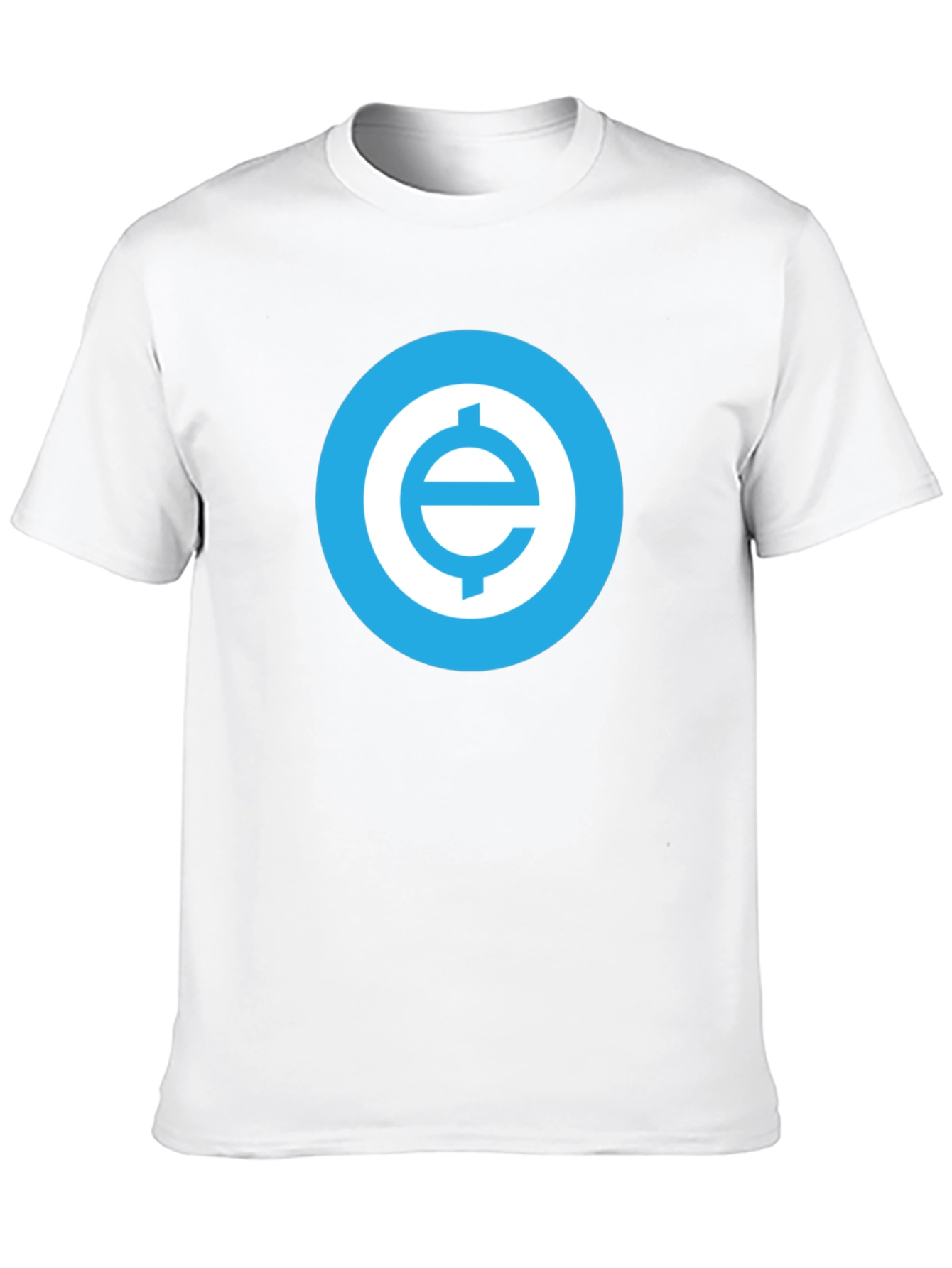 Black Black T-Shirt with Blue Cryptocurrency Logo view 10