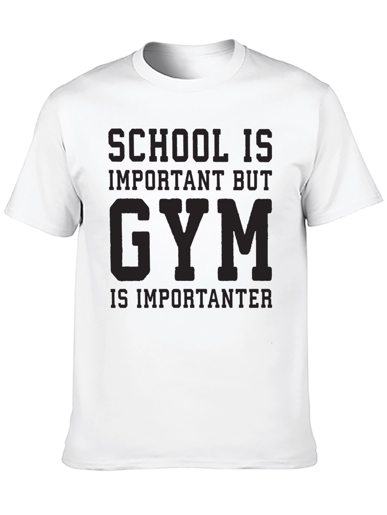 Black Gym is Importanter Black Graphic Tee view 10