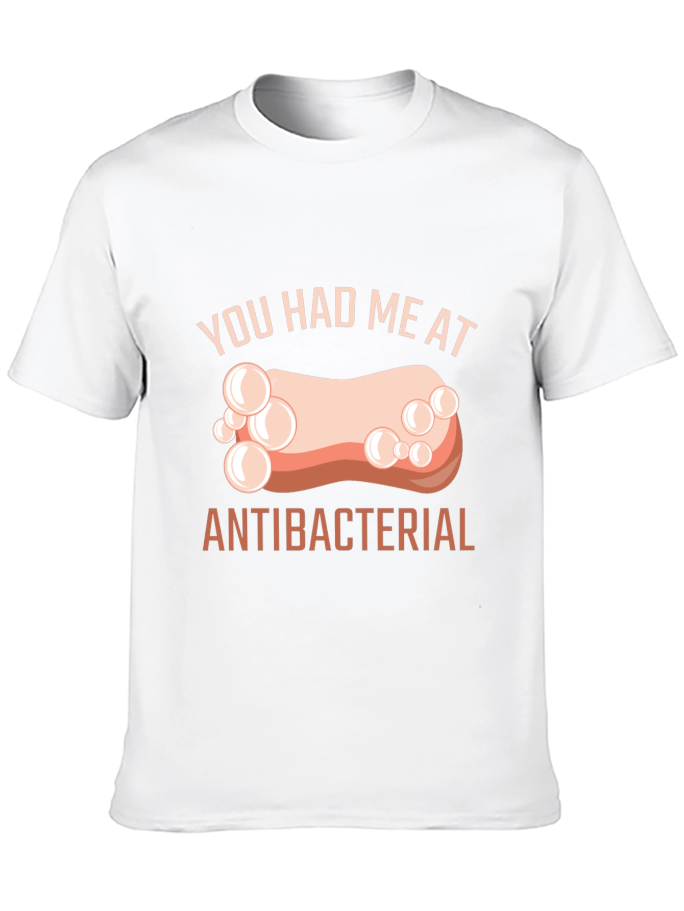 Black Antibacterial Soap Humor T-Shirt view 10