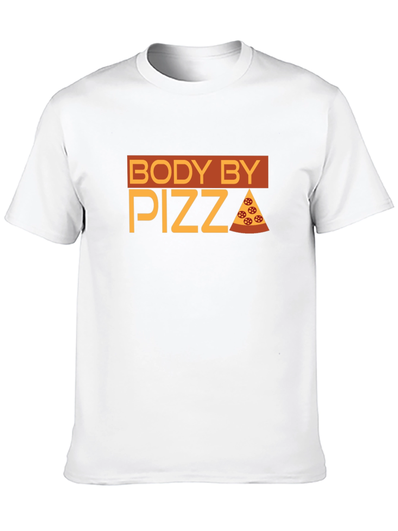 Body By Pizza T-Shirt - Funny Foodie Tee - 10