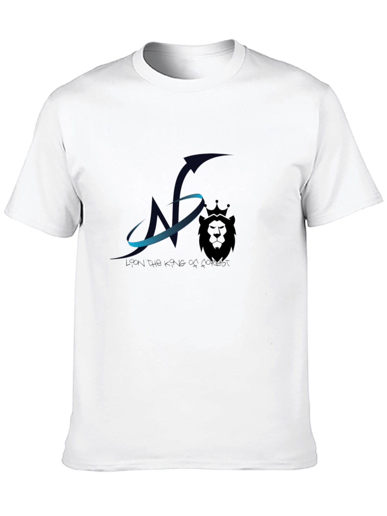 Black Lion King Graphic Black T-Shirt view 10