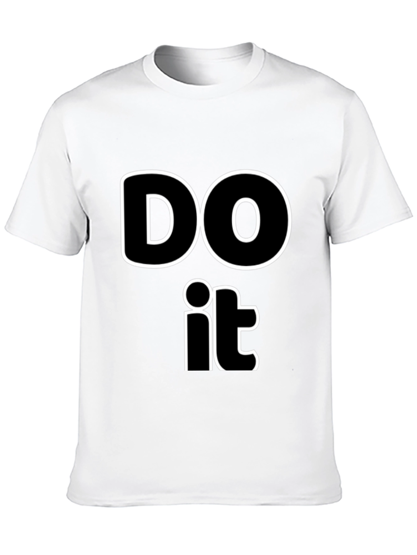 Black Motivating "Do It" Black Graphic Tee view 10