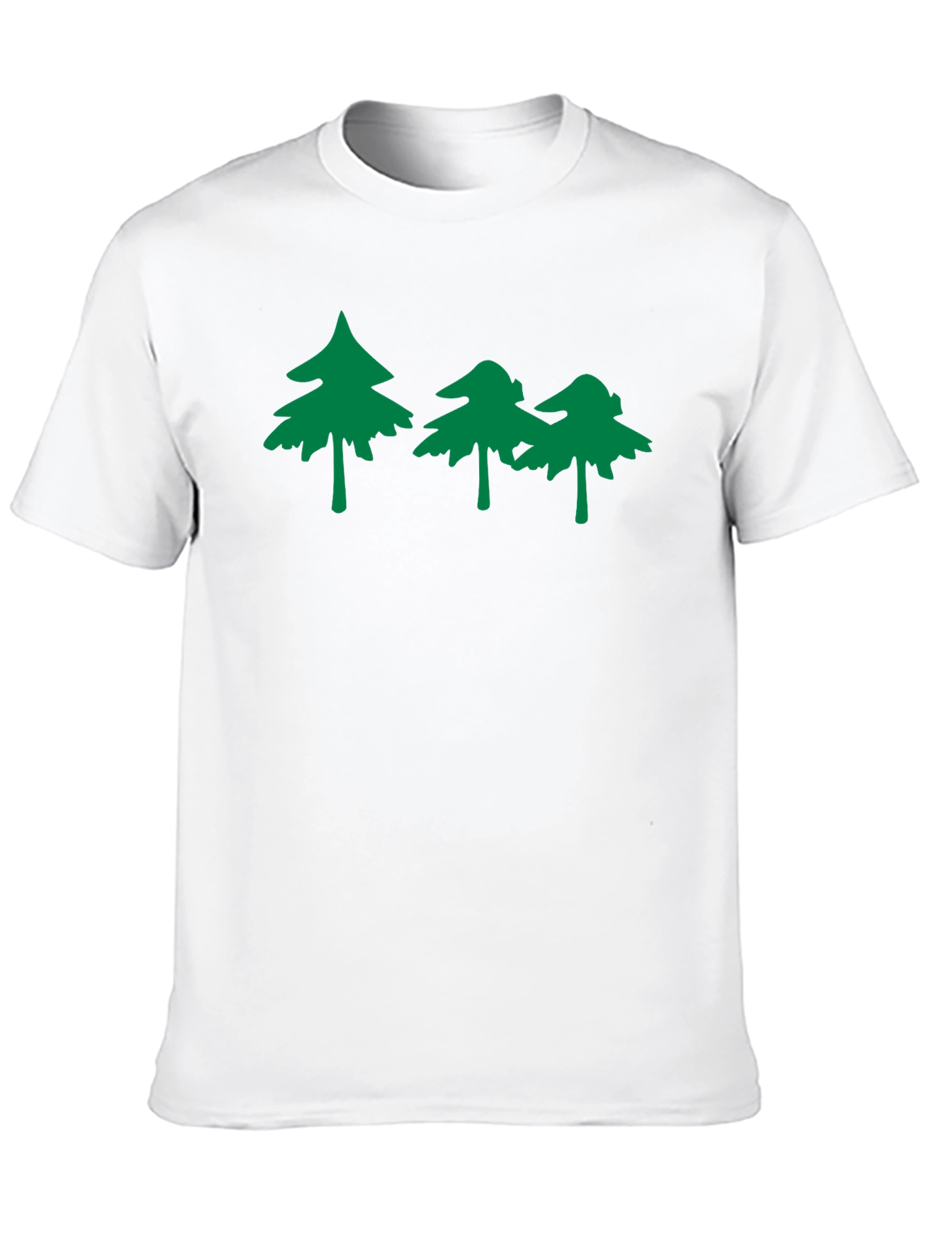 Black Nature Inspired Graphic Tee - Black view 10