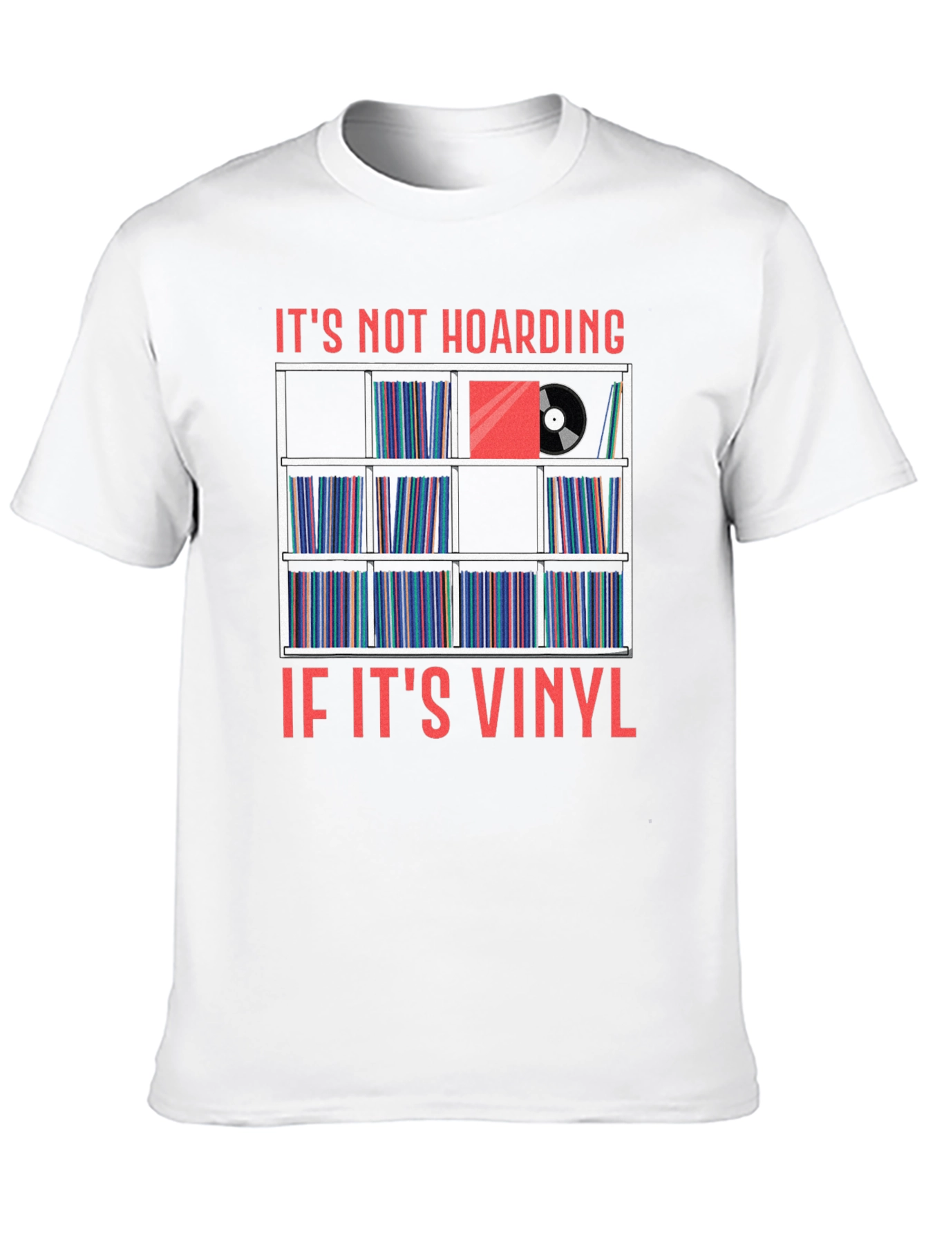 Black Vinyl Record Collector T-Shirt - It's Not Hoarding view 10