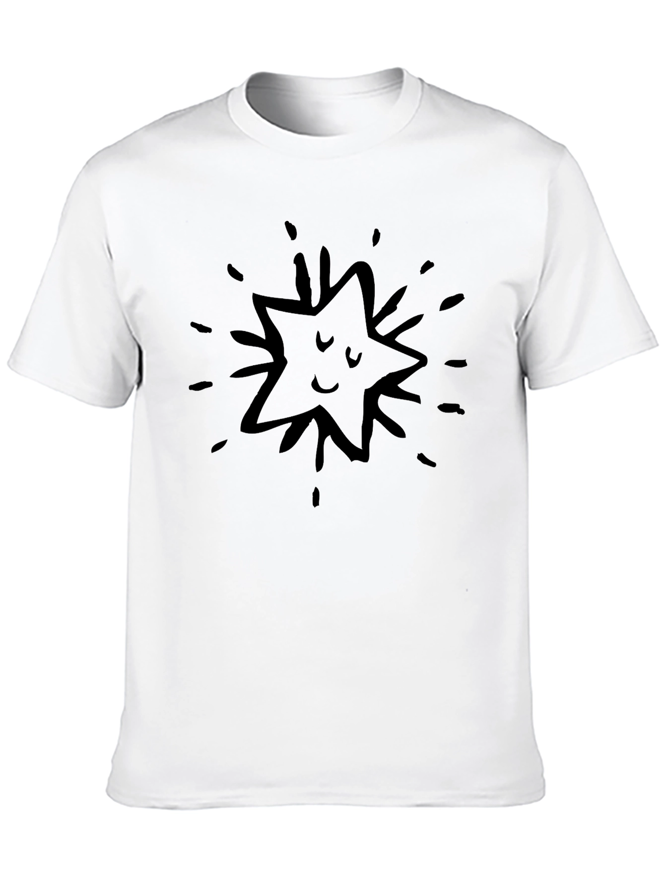 Black Funny Star Black T-Shirt view 10