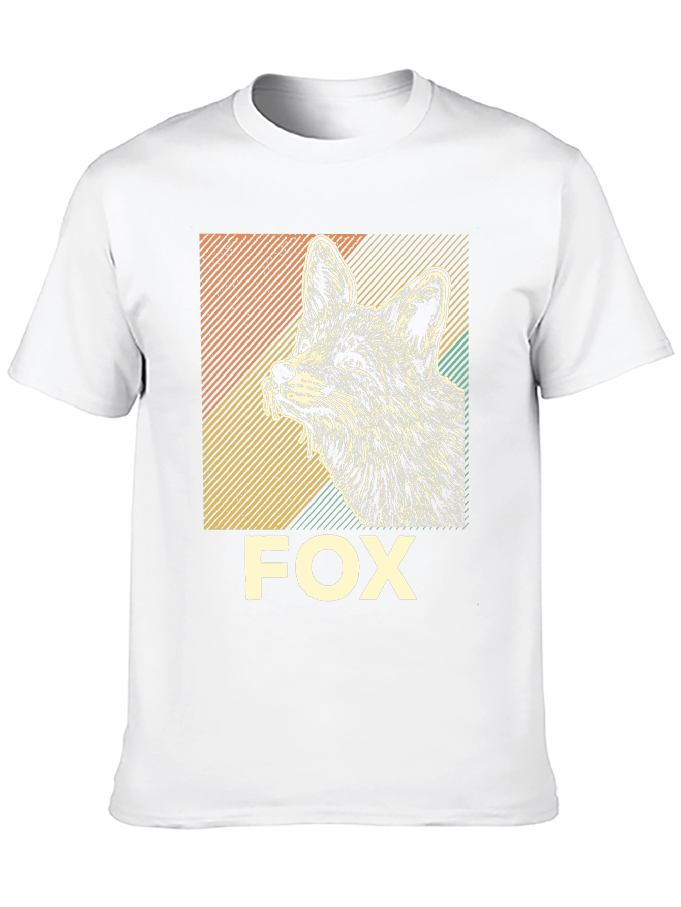 Black Fox Graphic T-Shirt - Vintage Animal Tee view 10
