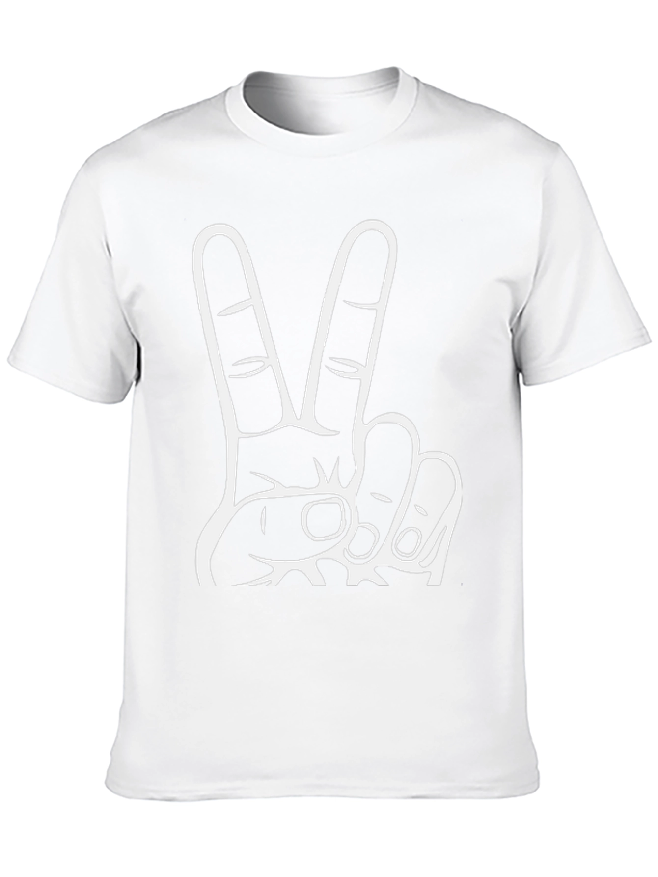 Black Peace Sign Black T-Shirt view 10