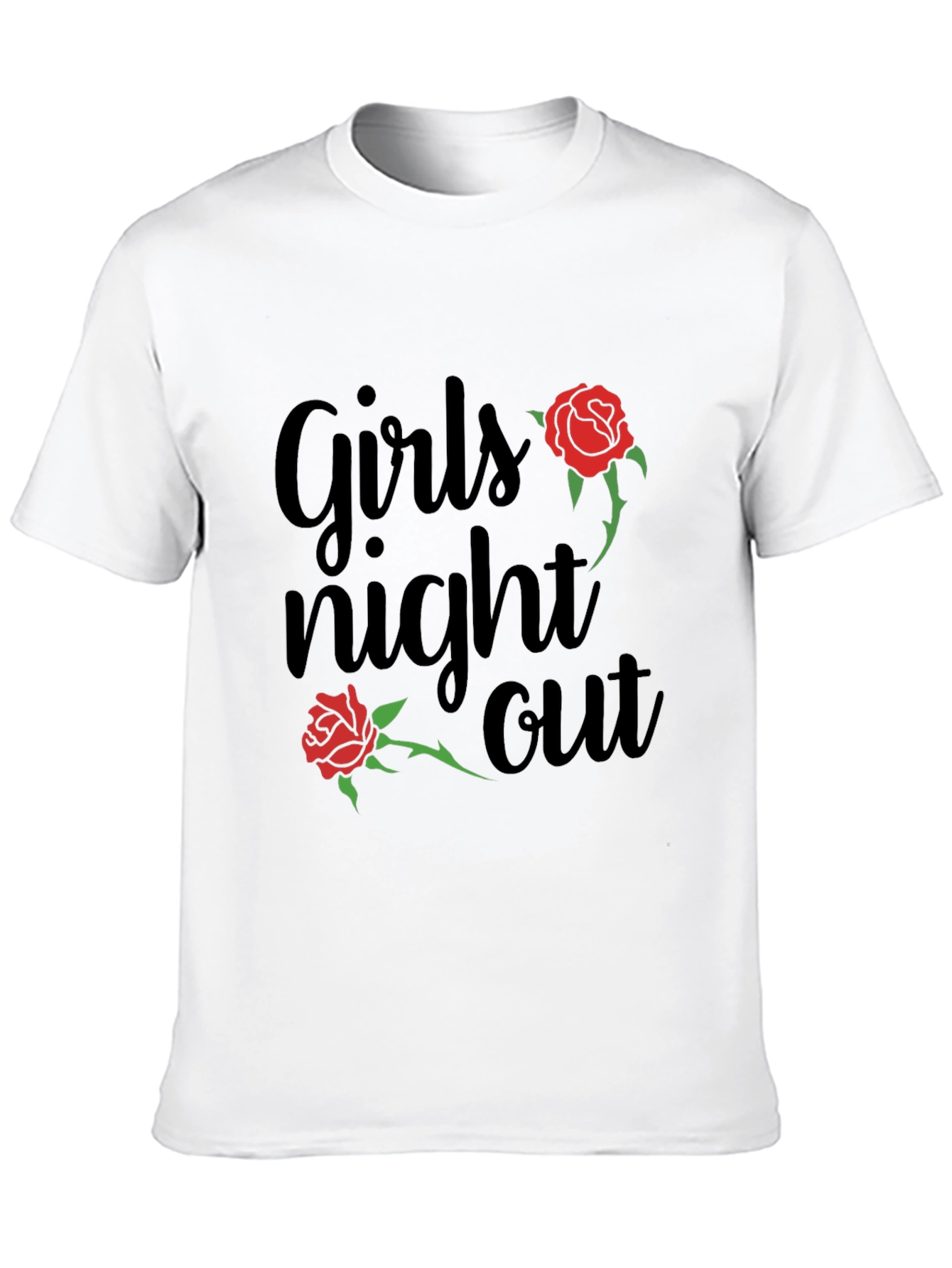 Black Girls Night Out Rose Graphic T-Shirt view 10
