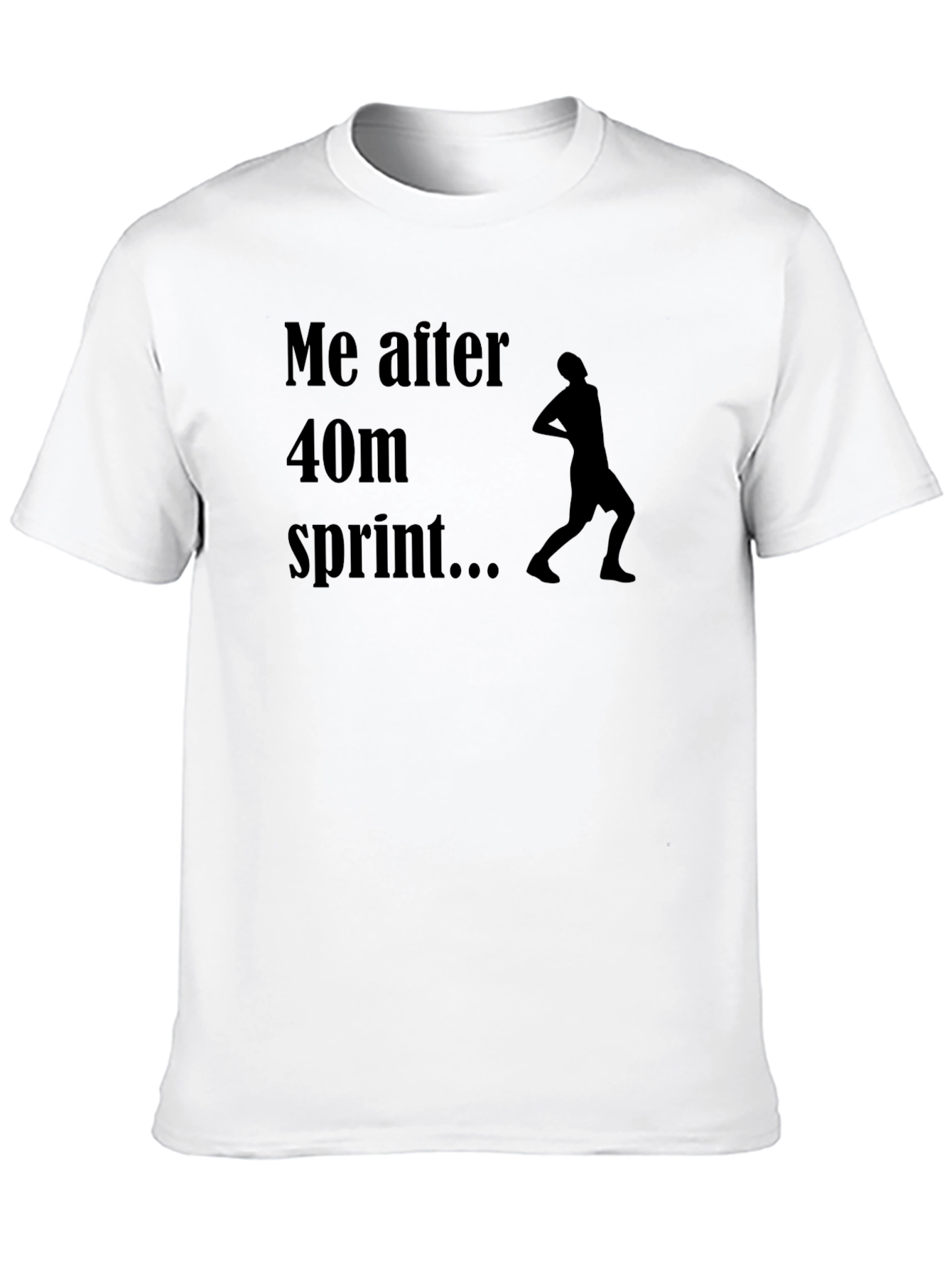 Black Funny Sprint Aftermath T-Shirt view 10