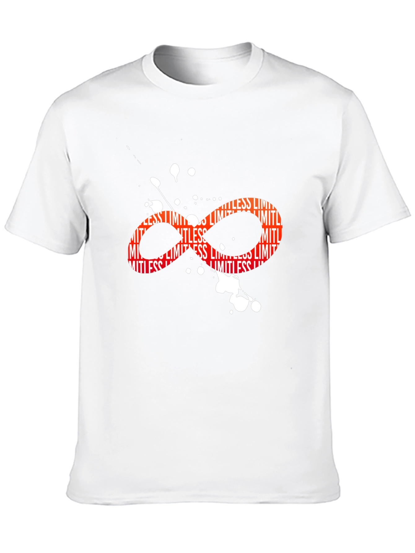 Black Limitless Infinity Symbol Graphic Black T-Shirt view 10