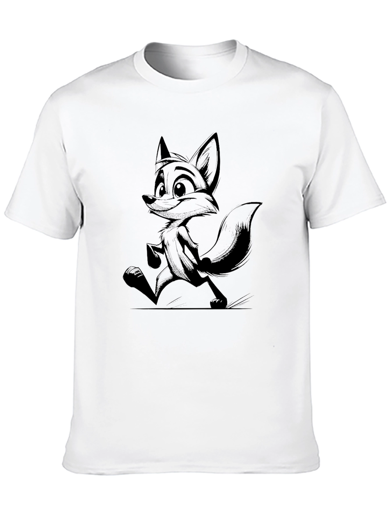 Black Fox Graphic Black T-Shirt view 10