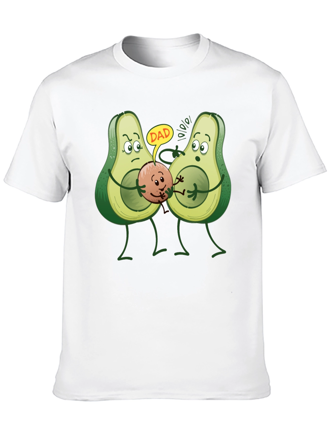 Black Avocado Dad T-Shirt - Humorous Graphic Tee view 10