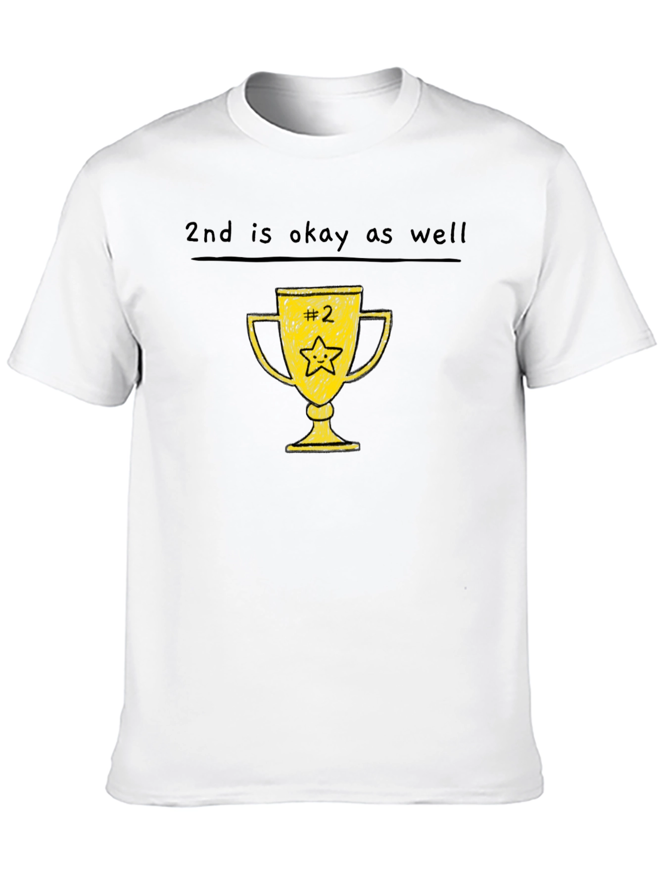 Black 2nd Place Trophy Tee - Funny Runner Up T-Shirt view 10