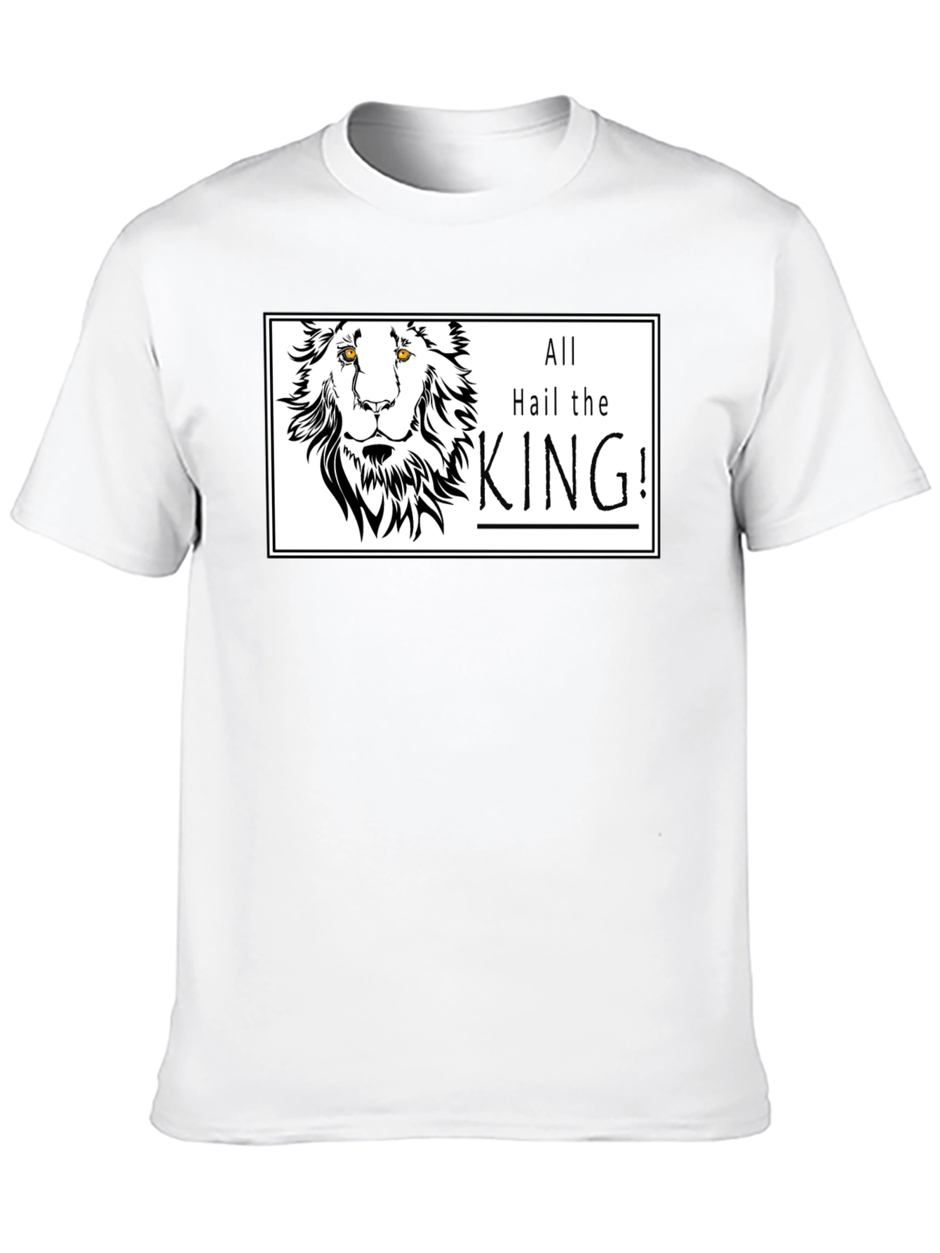 Black All Hail the King Lion Graphic Tee view 10