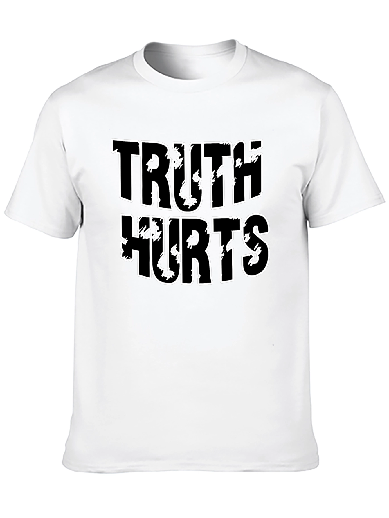 Black Truth Hurts Graphic Tee - Casual Mens T-Shirt view 10