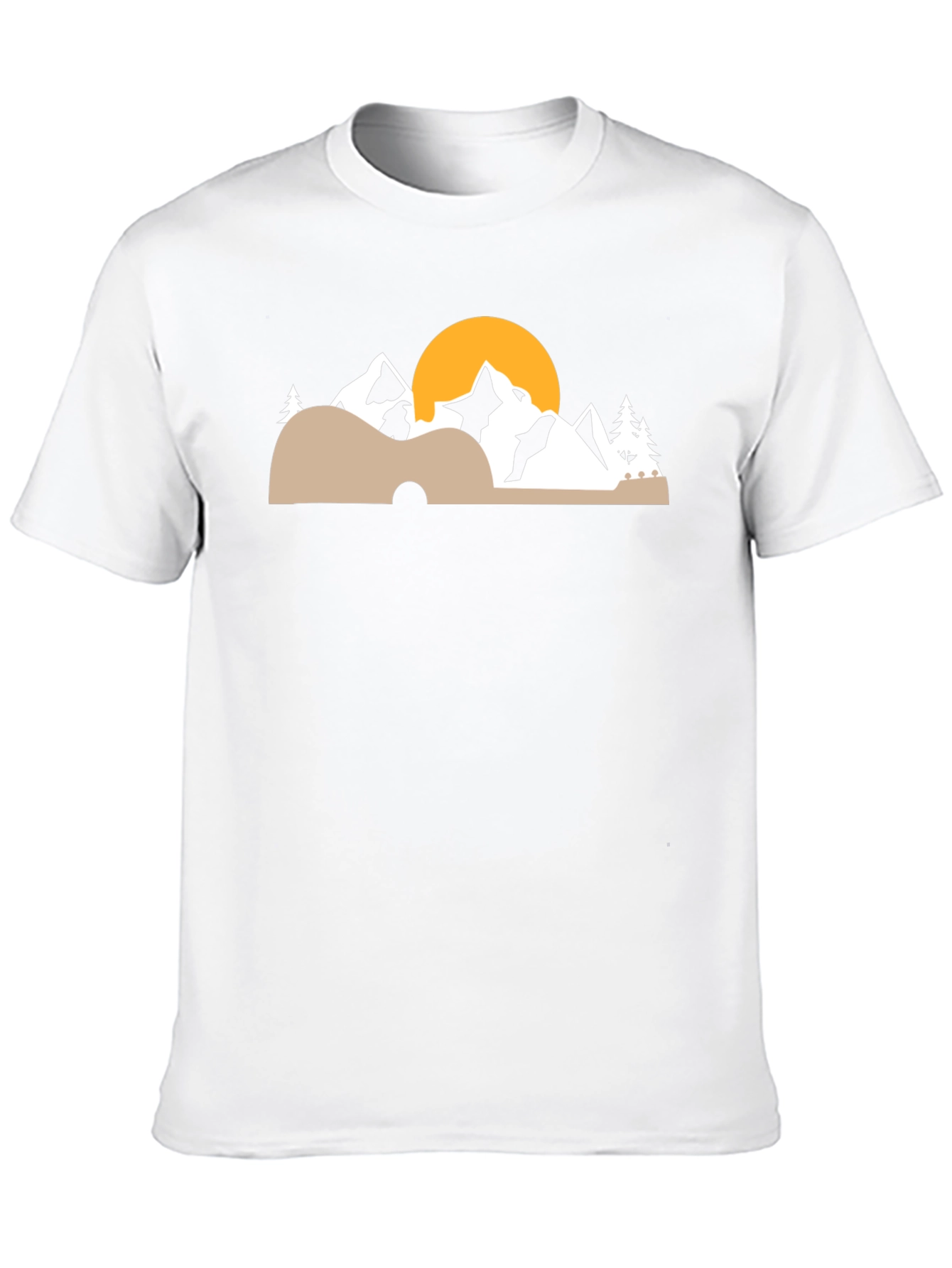 Black Mountain Sunset Graphic Tee - Nature Lover's T-Shirt view 10