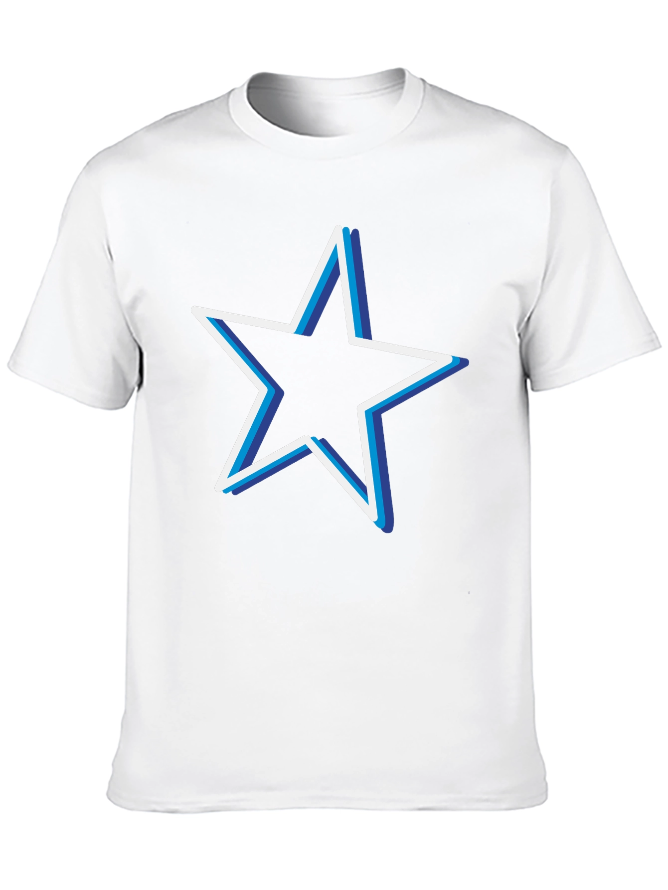 Black Star Graphic Black T-Shirt Casual Menswear view 10