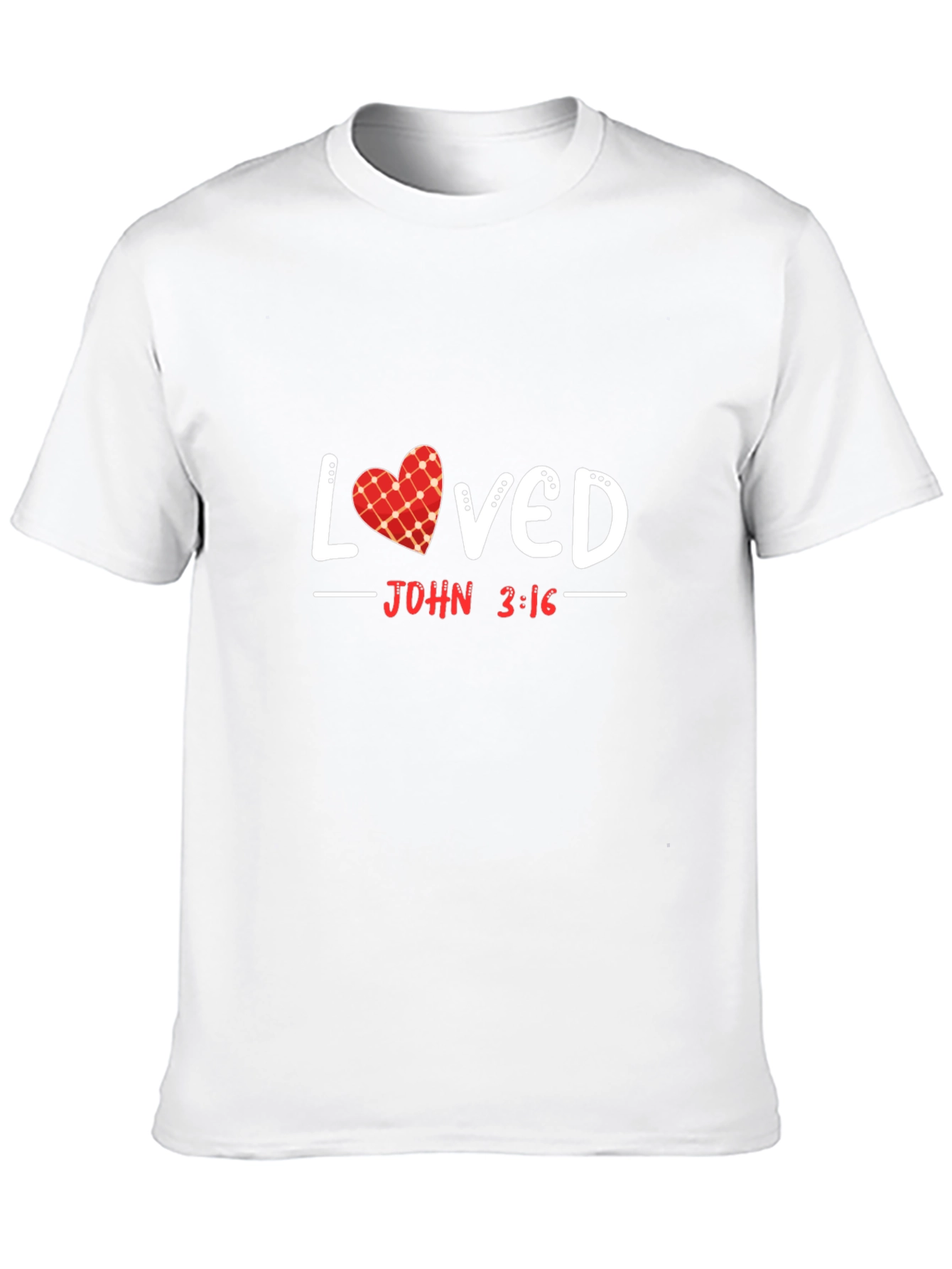 Black Loved John 3:16 Graphic T-Shirt view 10