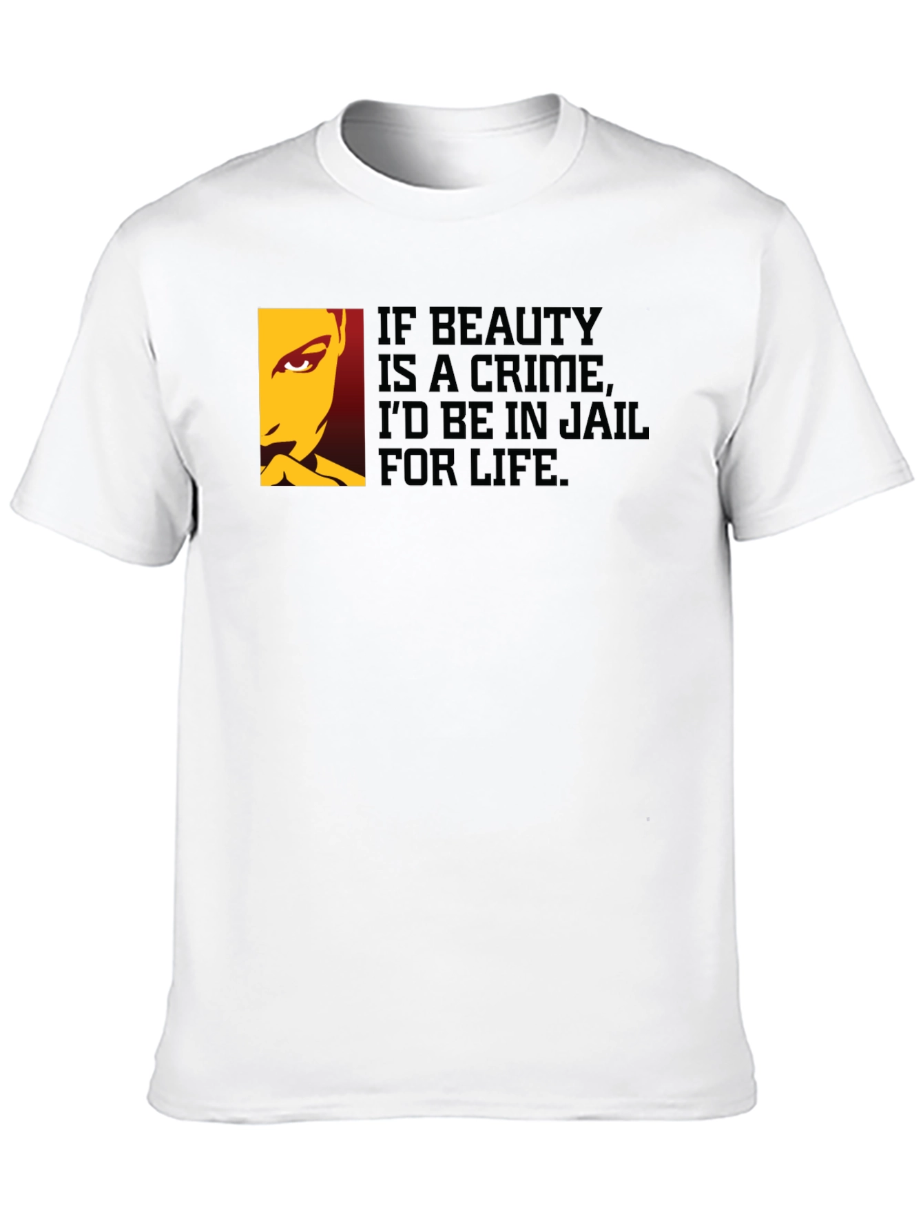 Black Beauty Crime Graphic Tee - Jail for Life Funny T-Shirt view 10