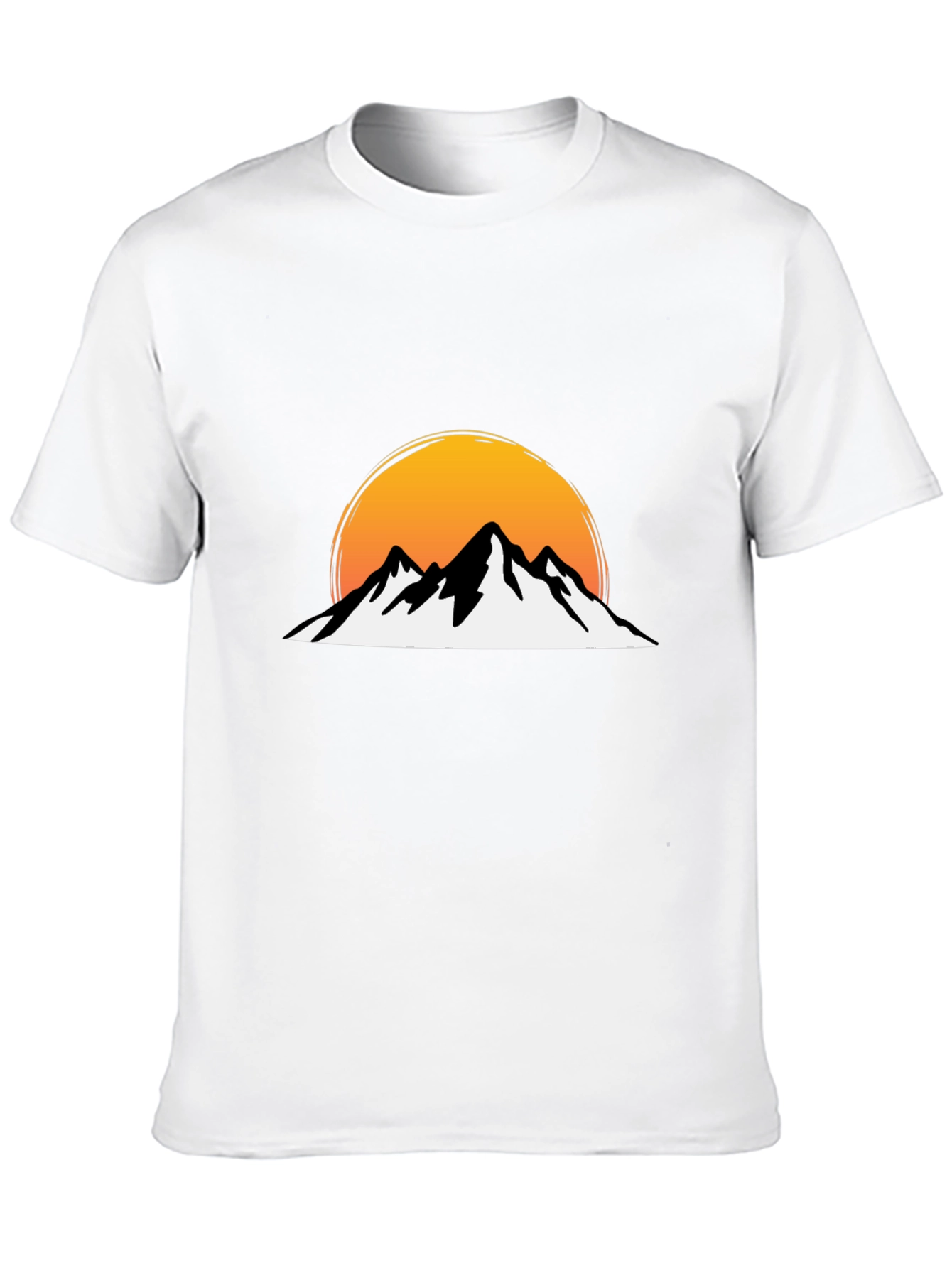 Black Mountain Sunset Graphic Tee - Black Cotton view 10