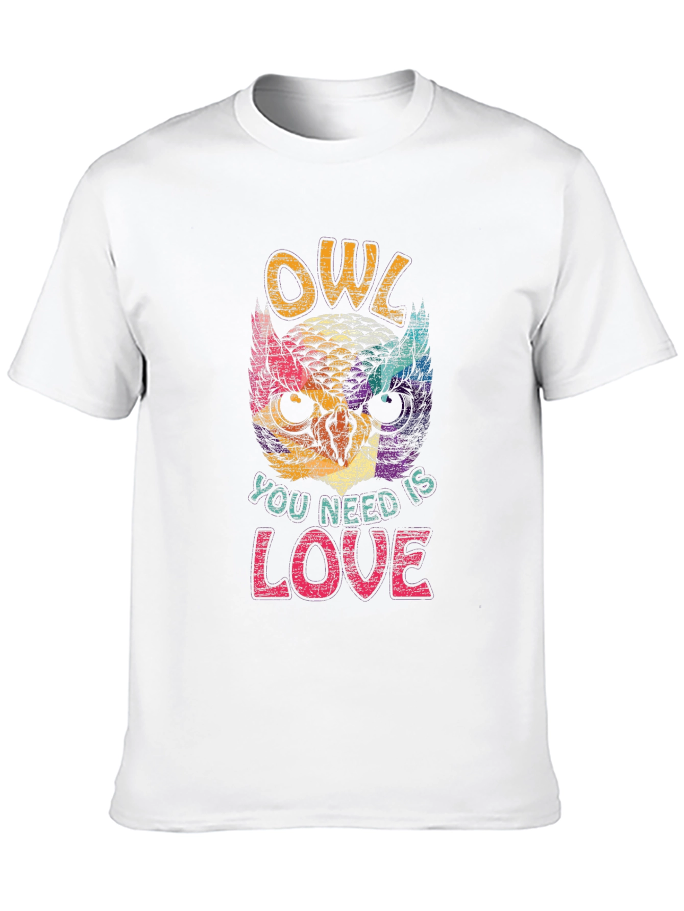 Black Owl You Need Is Love Graphic T-Shirt view 10