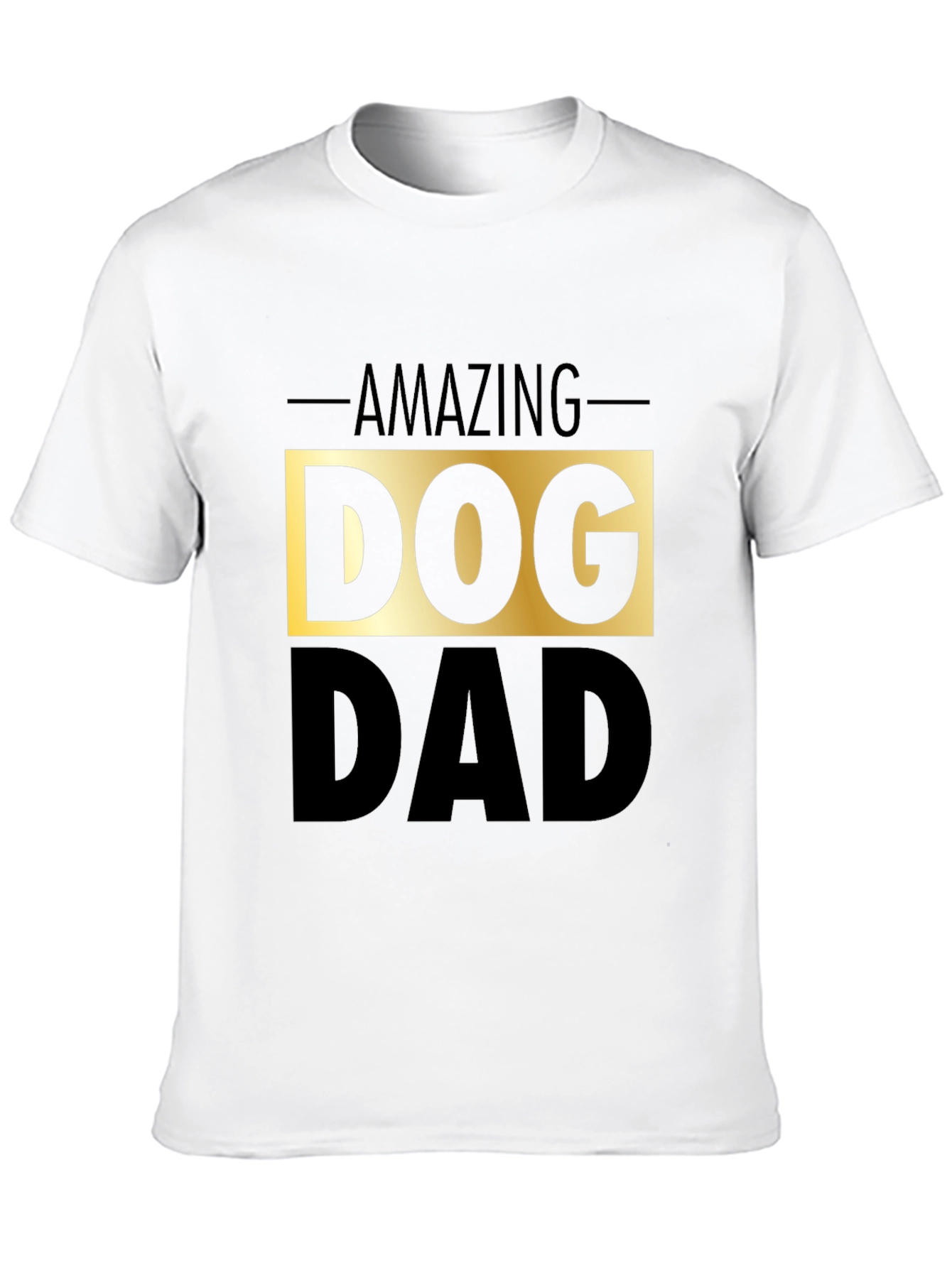 Black Amazing Dog Dad Black Graphic Tee view 10