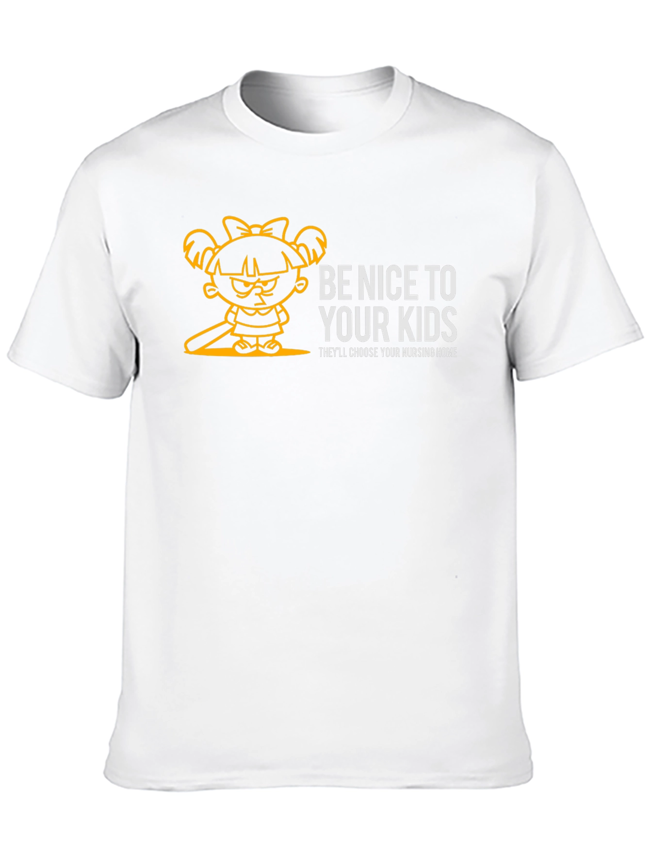 Black Be Nice To Your Kids Graphic Tee view 10
