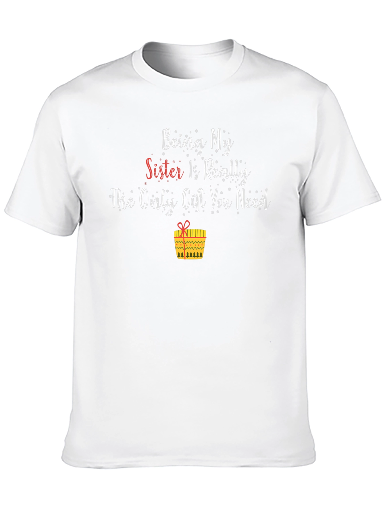 Black Funny Sister Gift T-Shirt - Only Gift You Need view 10