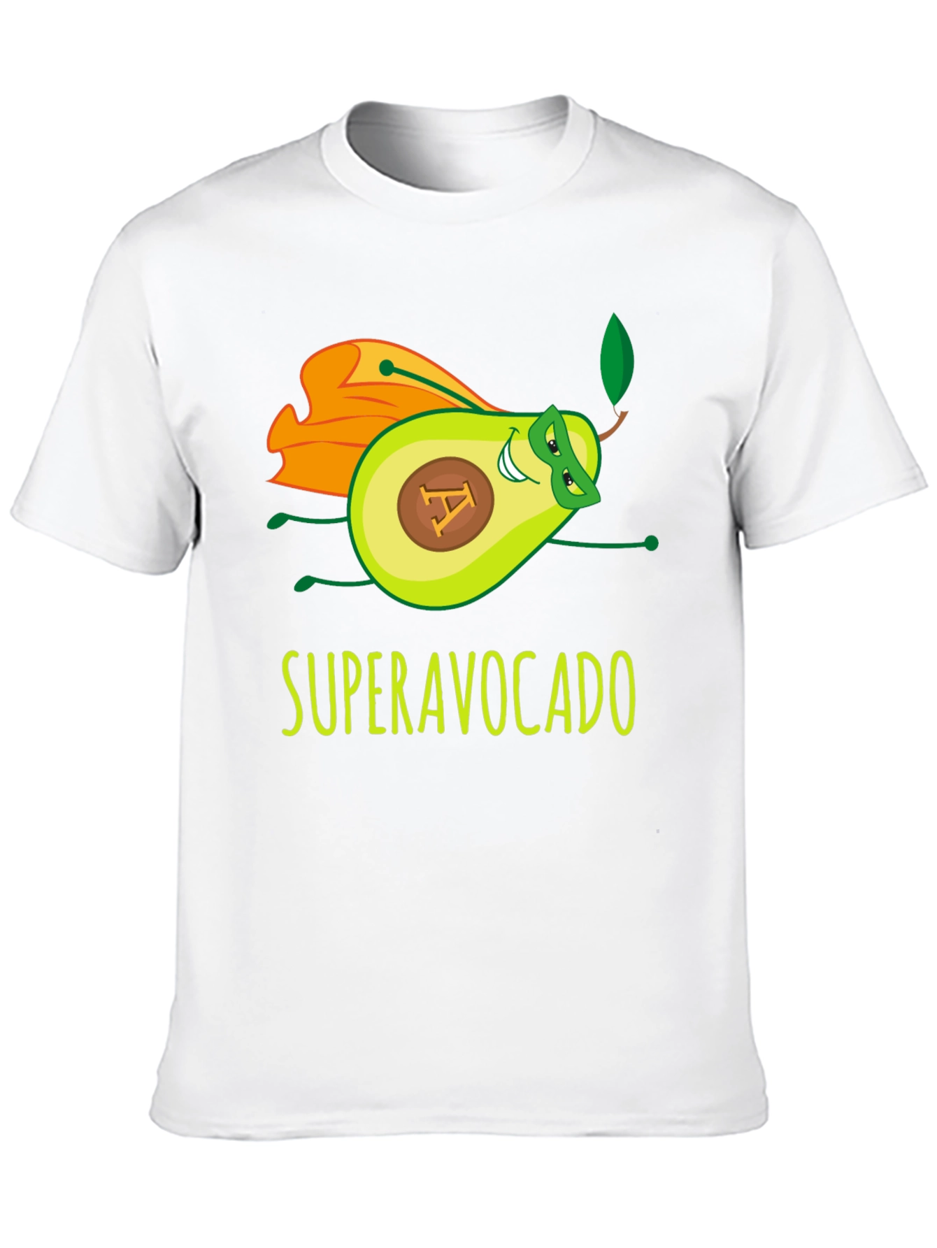 Black Super Avocado Funny Graphic Tee view 10