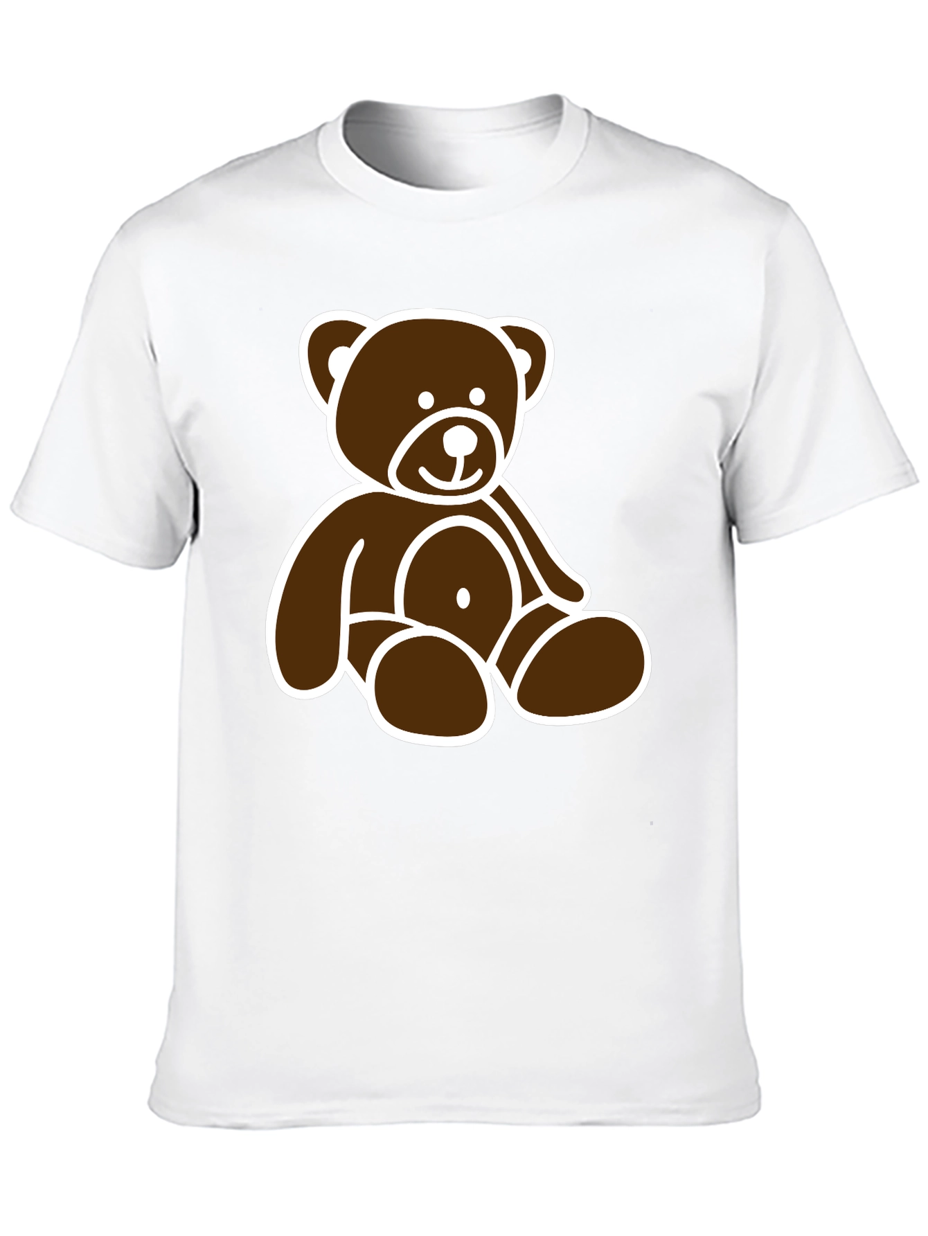 Black Teddy Bear Graphic Tee - Black Unisex T-Shirt view 10