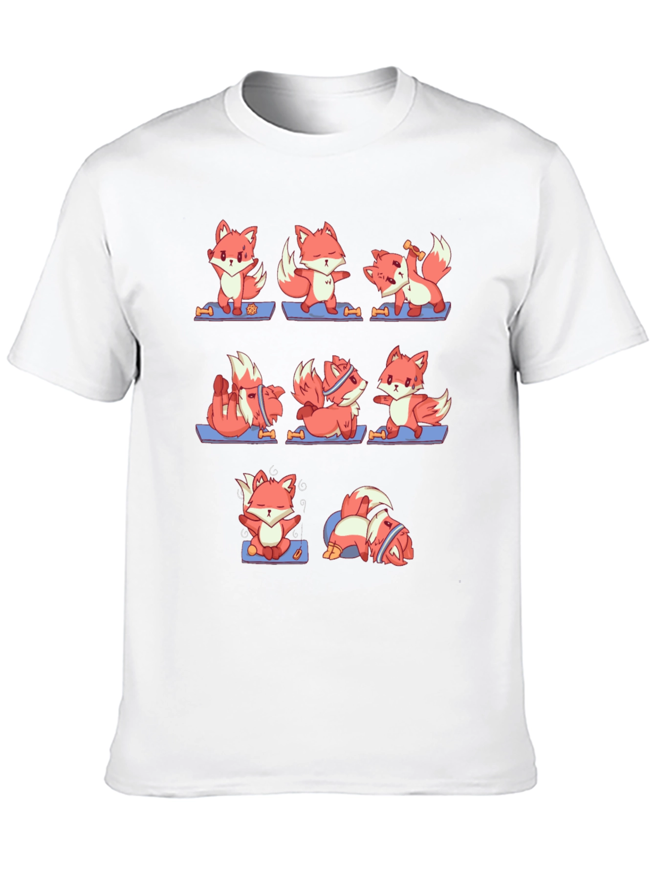 Black Yoga Fox Tee - Relax & Train! view 10