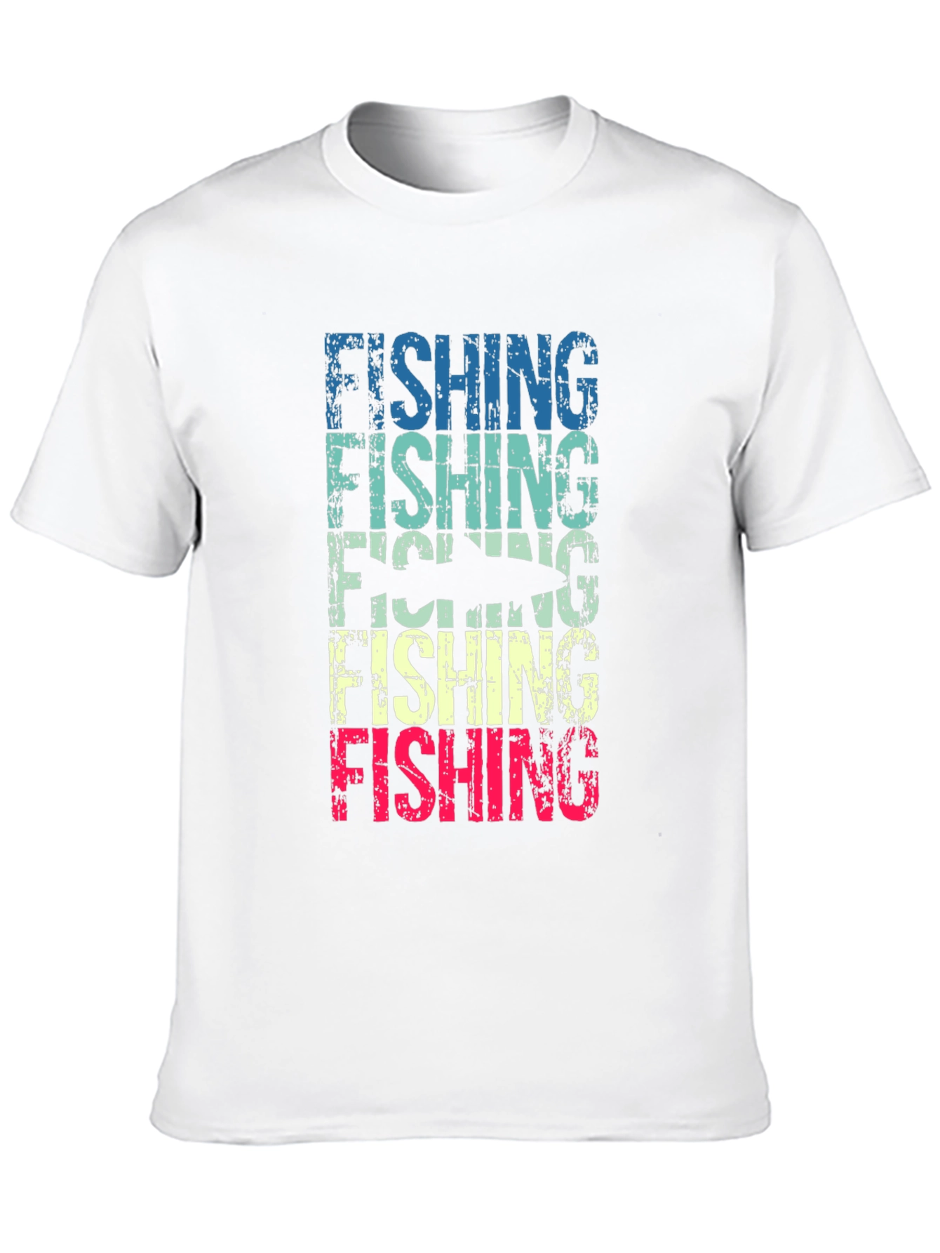 Black Retro Fishing T-Shirt view 10